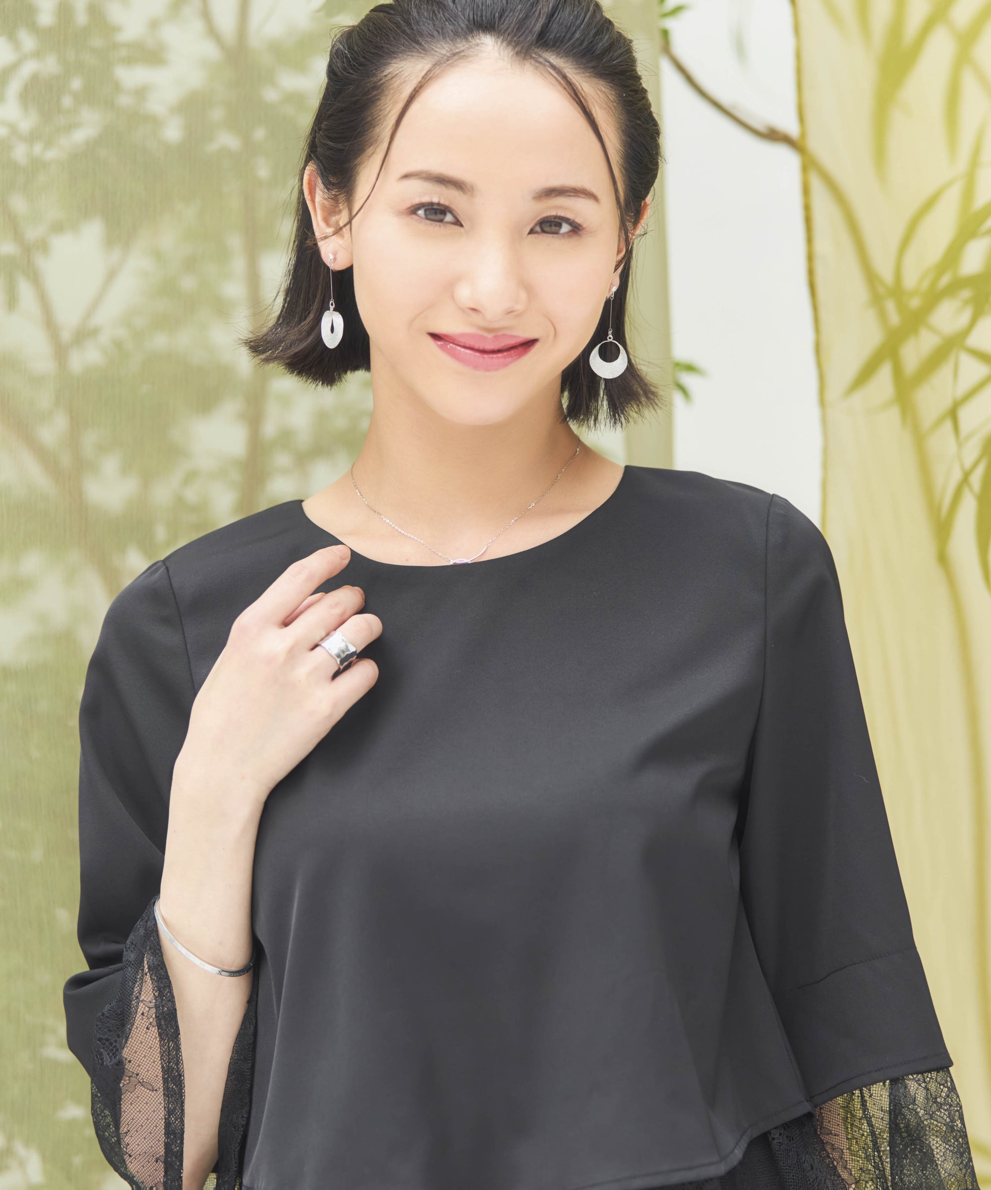 パンツドレス セットアップ 結婚式 パーティー レースdsz0102