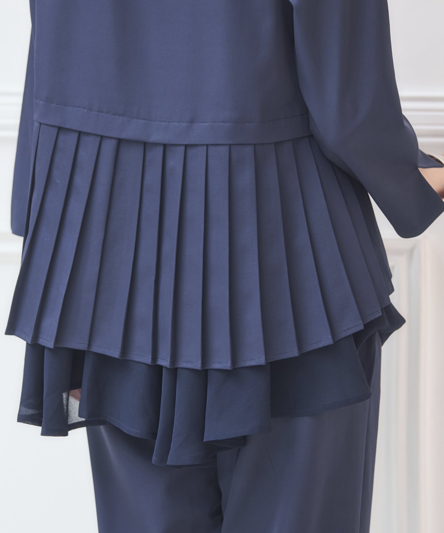結婚式 パンツドレス セットアップ パーティー プリーツdsz0105