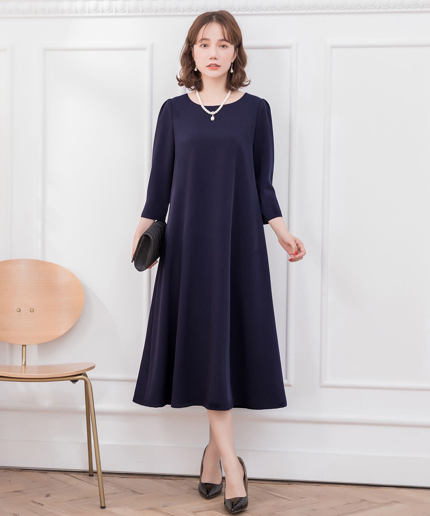 フレアロング丈結婚式ワンピースcy88315-102-16