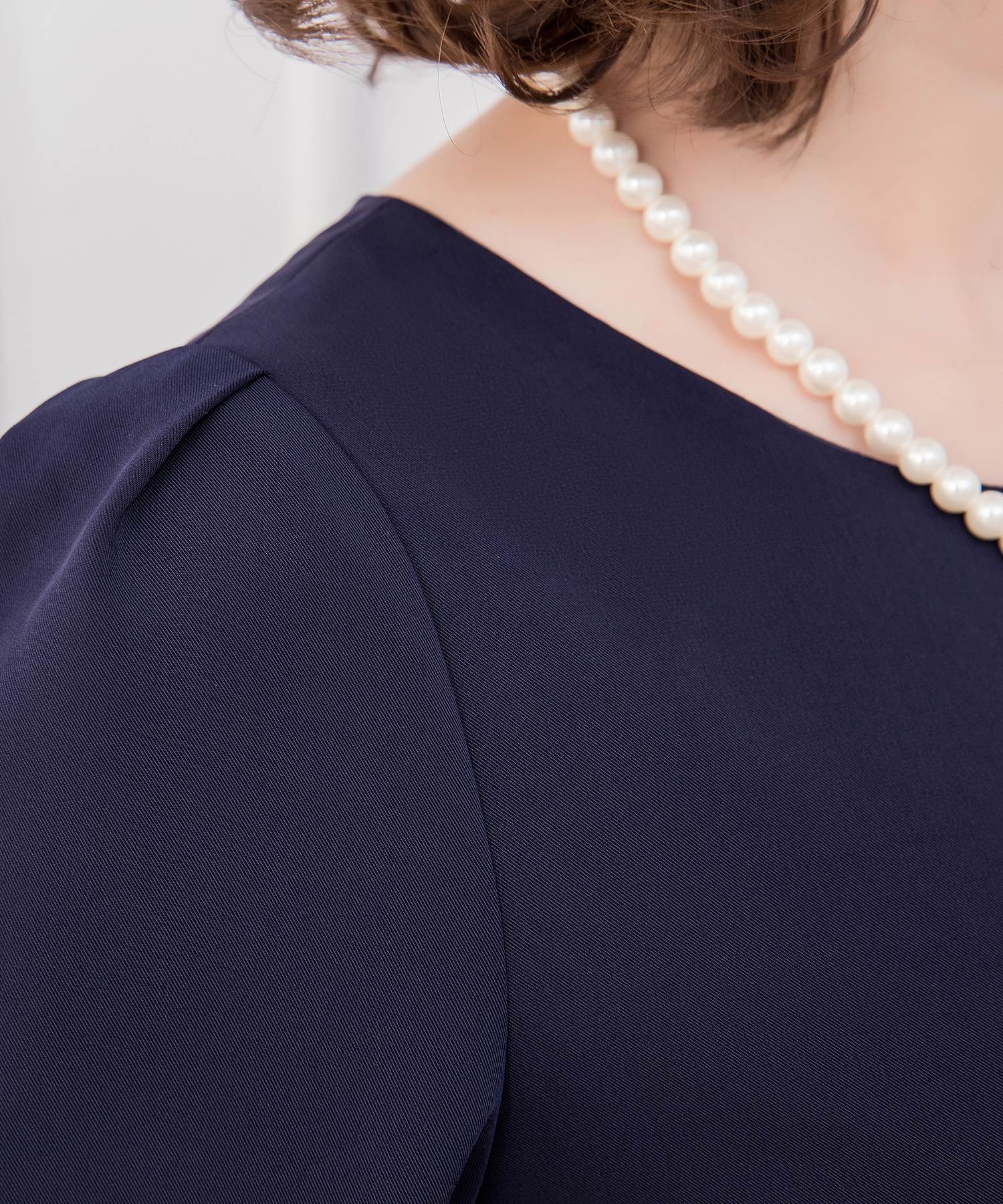 フレアロング丈結婚式ワンピースcy88315 ネイビー