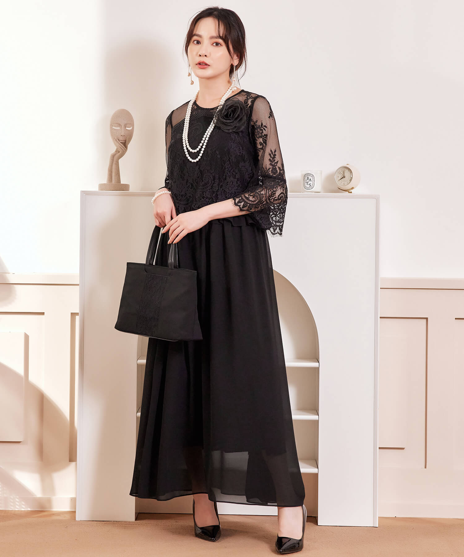 ワンピース レース 披露宴 結婚式 フォーマル パーティードレスcy88523-106-8