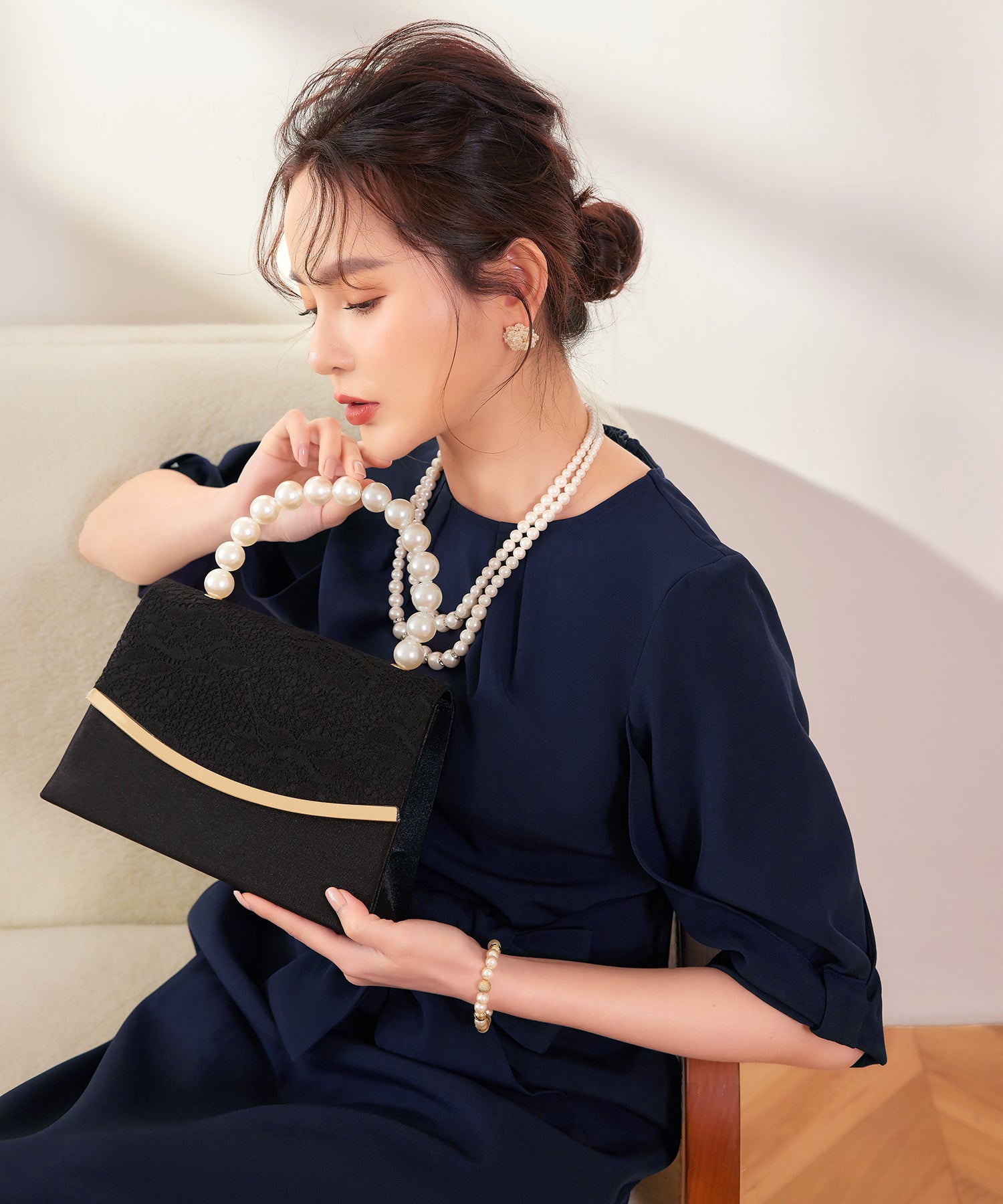 パーティーバッグ パーティー バッグ スクエア 2way cyb5599-101-8