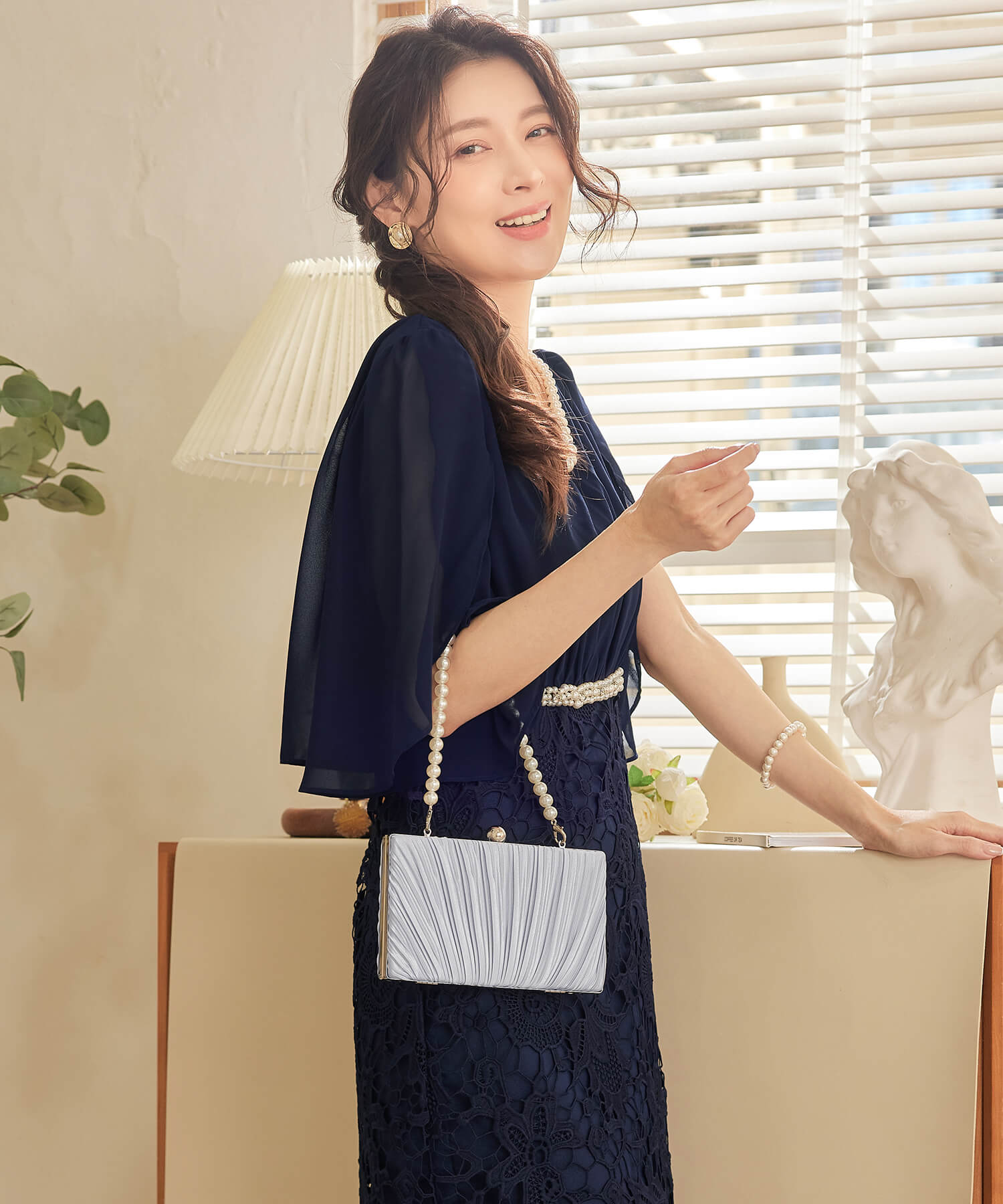 パーティーバッグ サテンバッグ 結婚式 フォーマルcyb5606