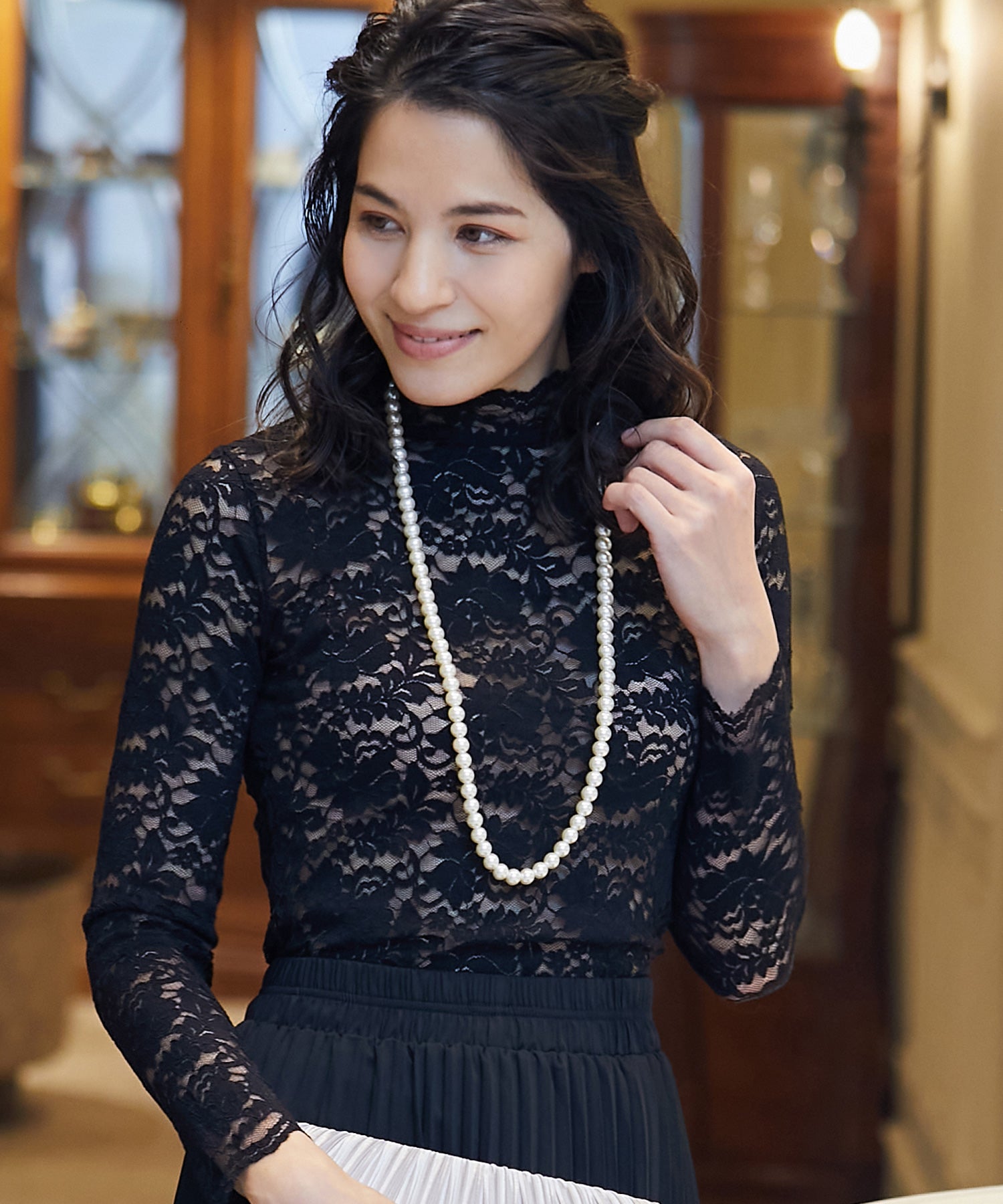 フェイクパールロングネックレスcyl015-101-1