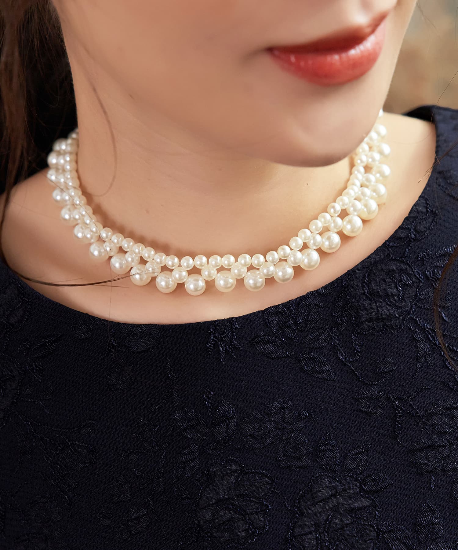 ネックレス パール フェイクパール 大粒 結婚式cyl050-101-1