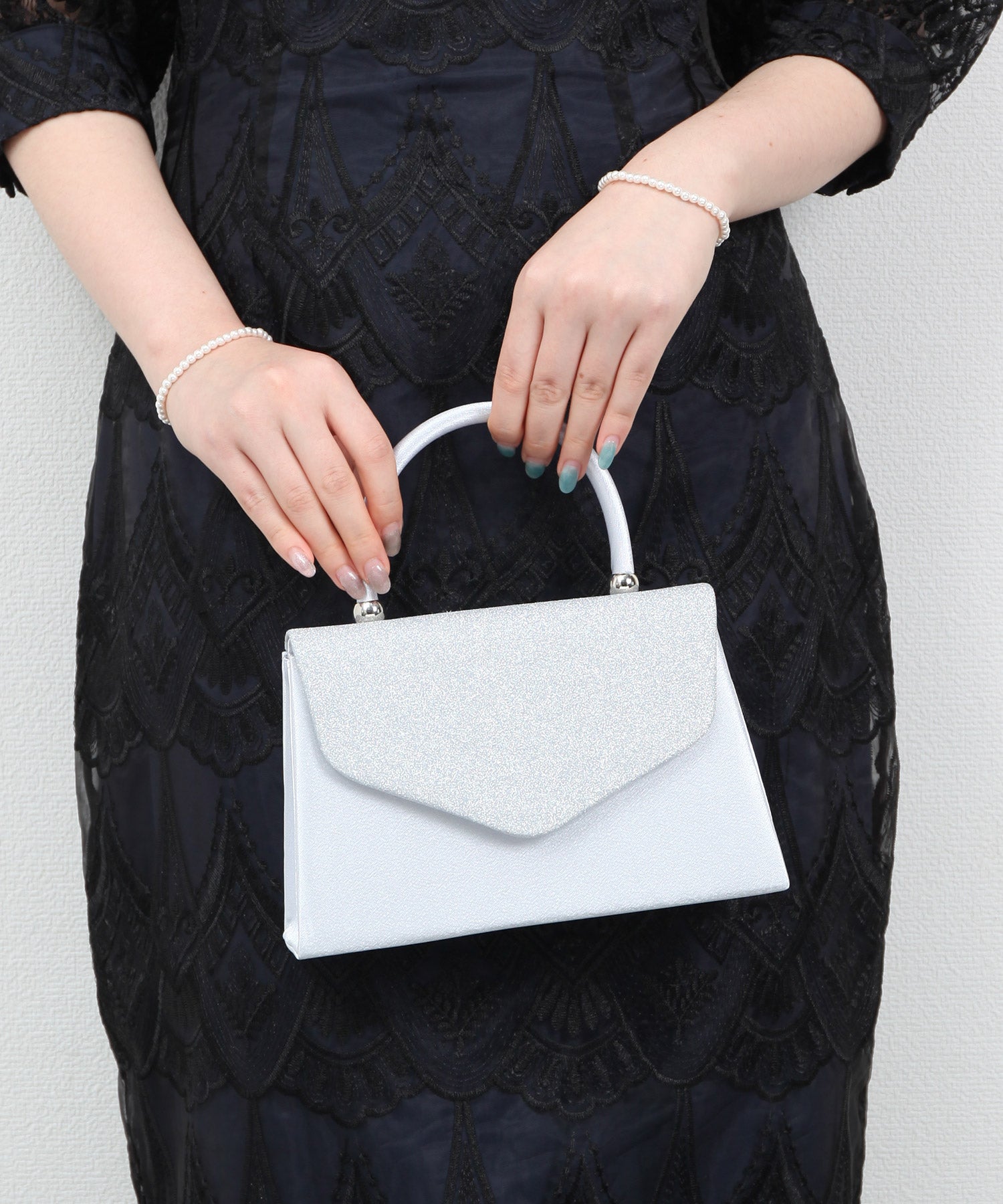 パーティーバッグ 2way ラメ入り ハンドバッグ 結婚式dsb0007-101-29