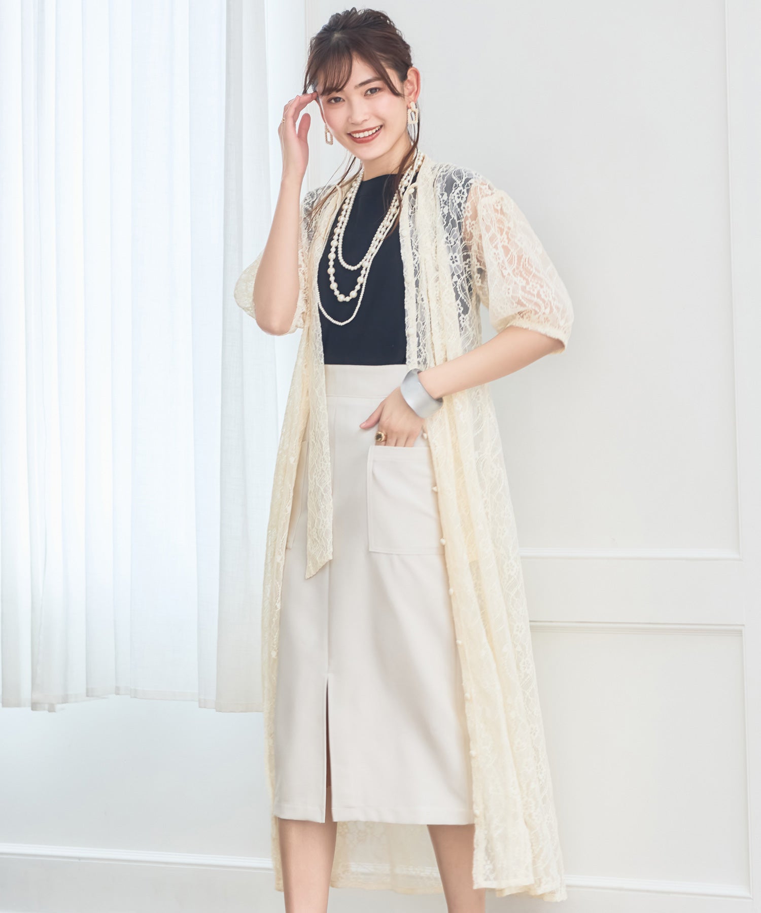 パーティードレス ワンピース 総レース 結婚式 フォーマル 普段使いdsy0040-104-14