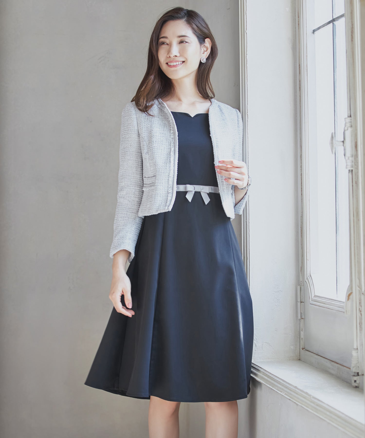 フォーマル レディースフォーマル ワンピース ジャケット 2点セット セットアップ 入学式 卒業式 結婚式dsz0026-107-18