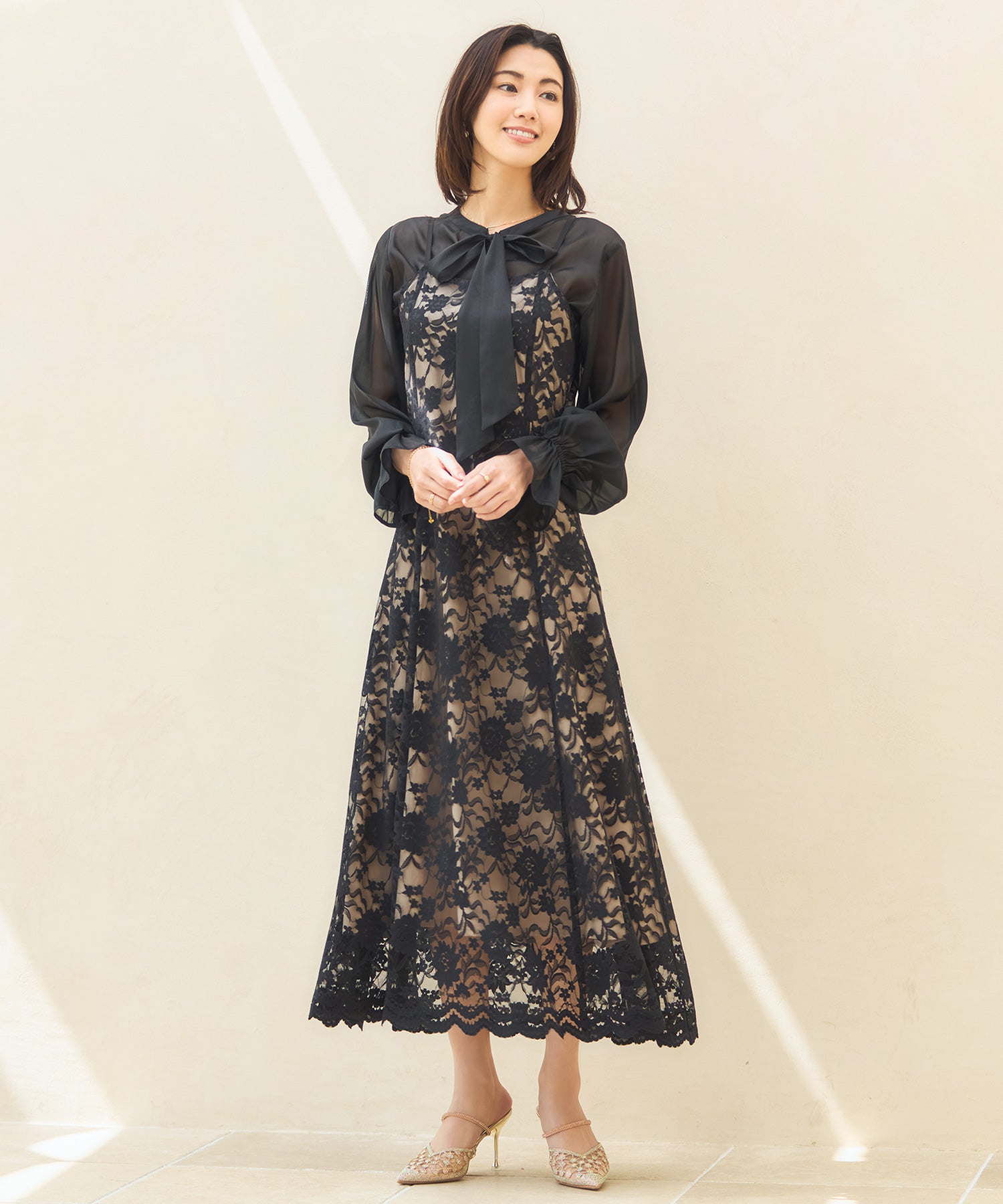 ブラウス ノースリーブワンピース 結婚式dsz0104