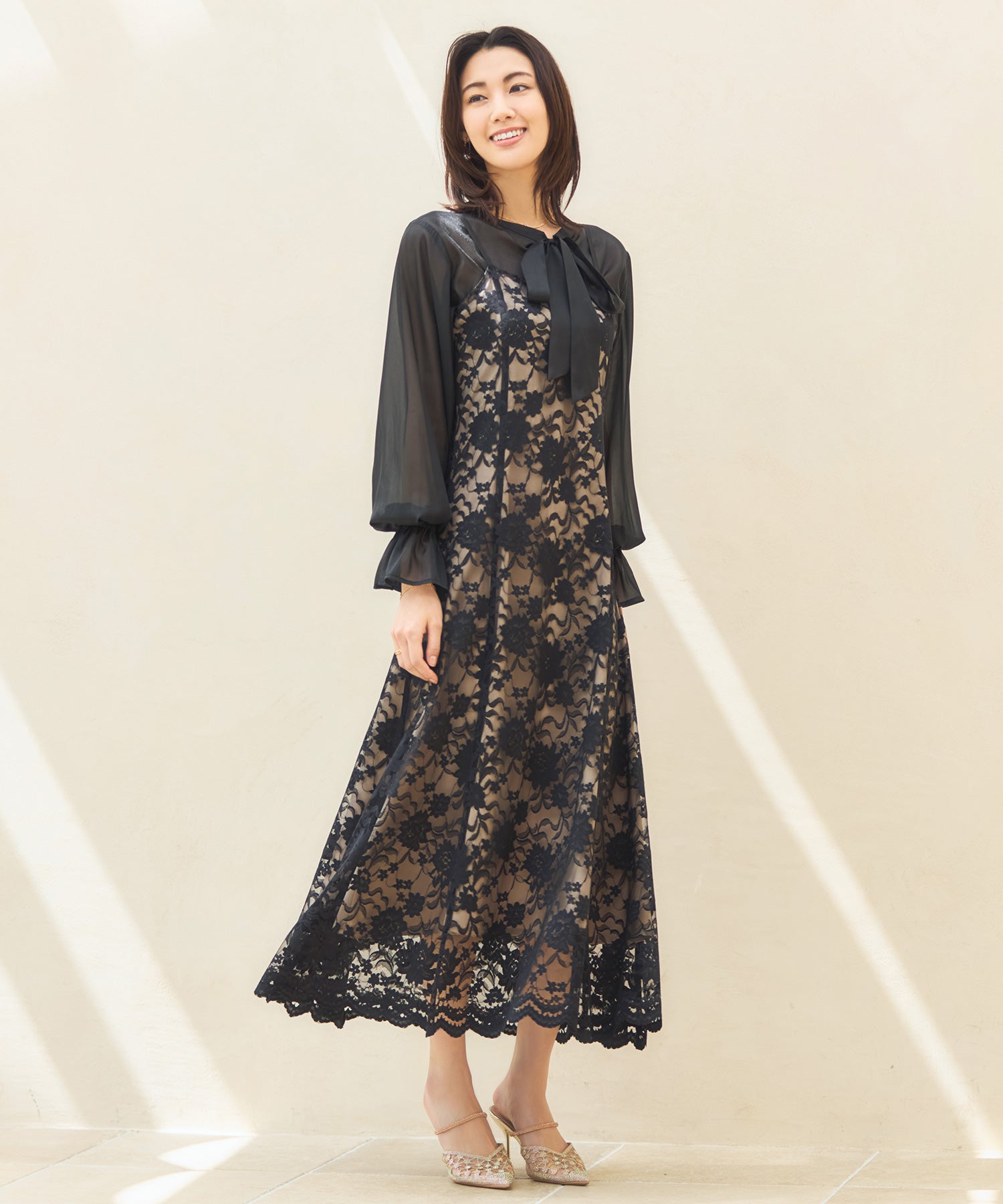 ブラウス ノースリーブワンピース 結婚式dsz0104