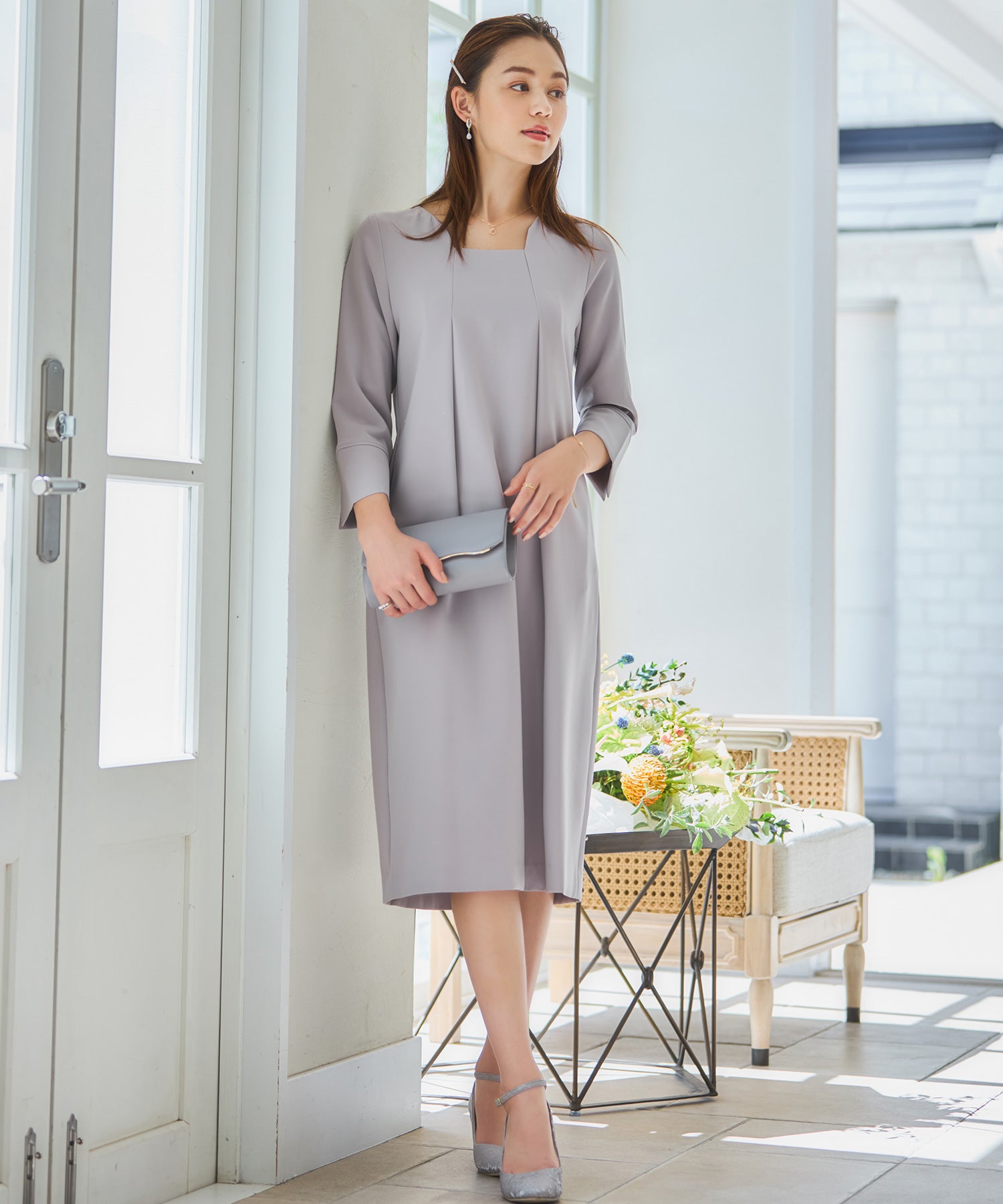 ワンピース フォーマルワンピース 結婚式 オケージョン dsz0119