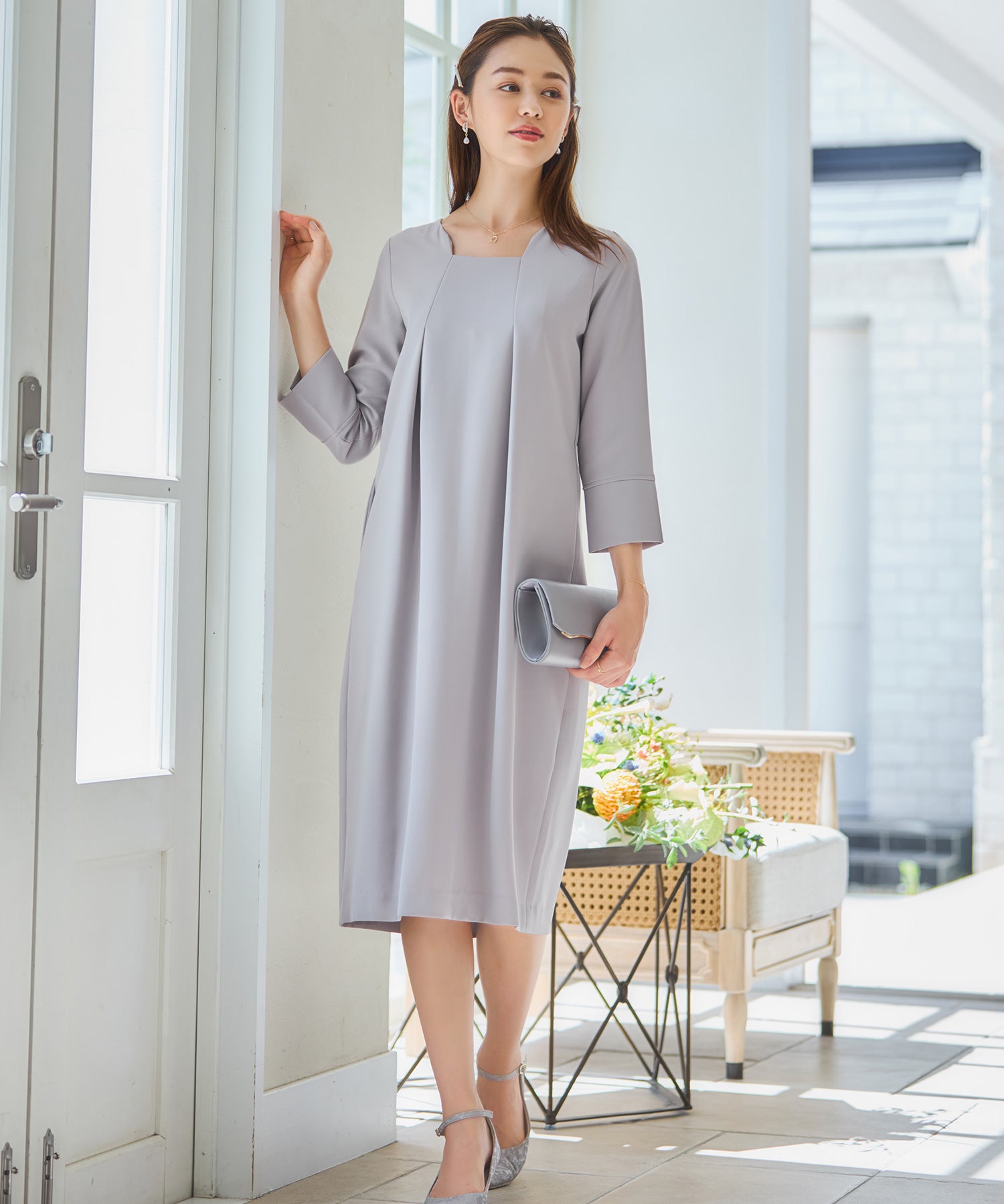 ワンピース フォーマルワンピース 結婚式 オケージョン dsz0119