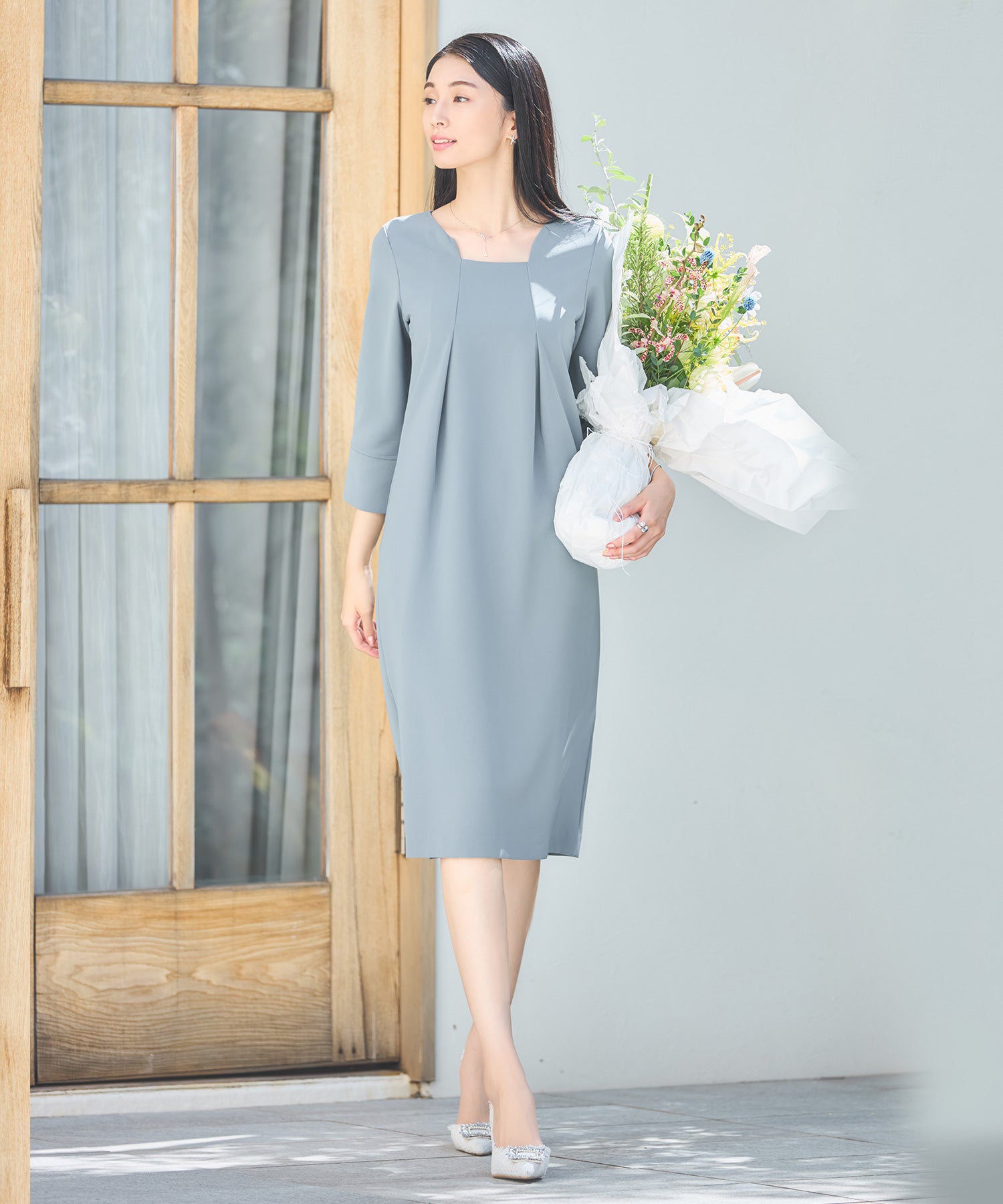 ワンピース フォーマルワンピース 結婚式 オケージョン dsz0119