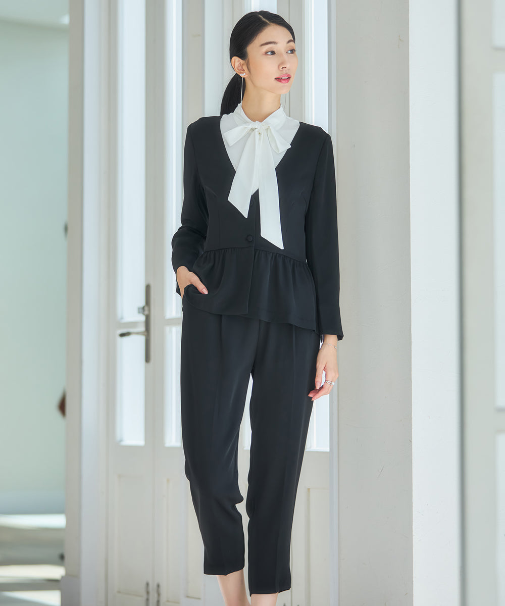 Harrods　セットアップ　フォーマル レディーススーツ セットアップ フォーマルスーツ 通勤 ブラック