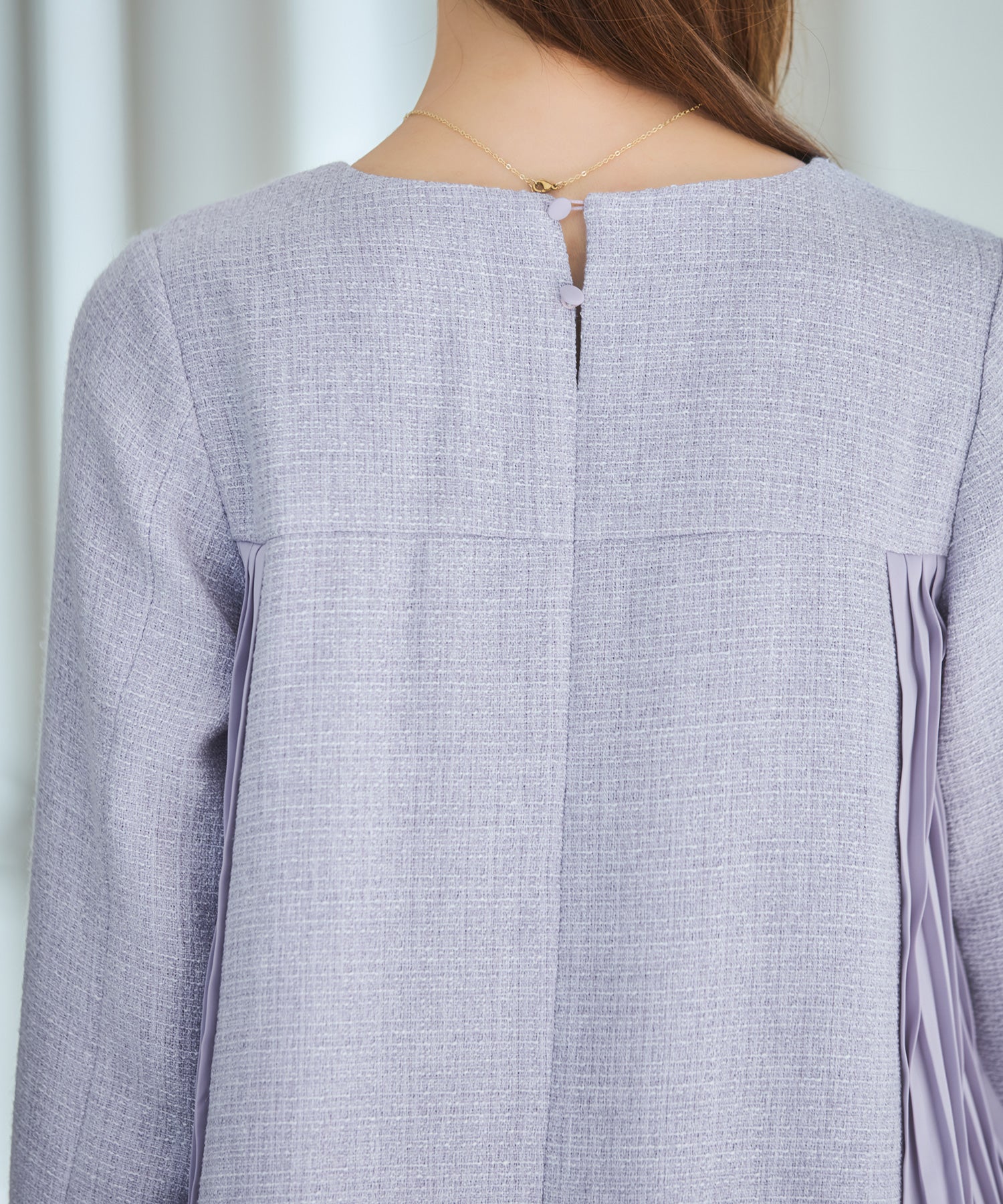 パーティードレス ツイード ワンピース 結婚式dsz0123