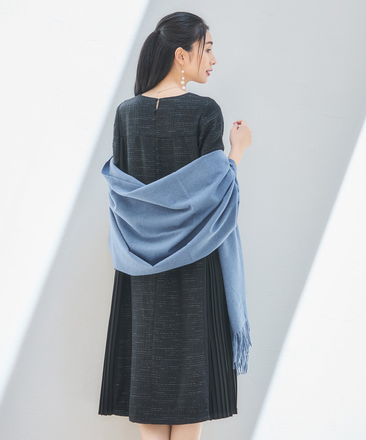 パーティードレス ツイード ワンピース 結婚式dsz0123