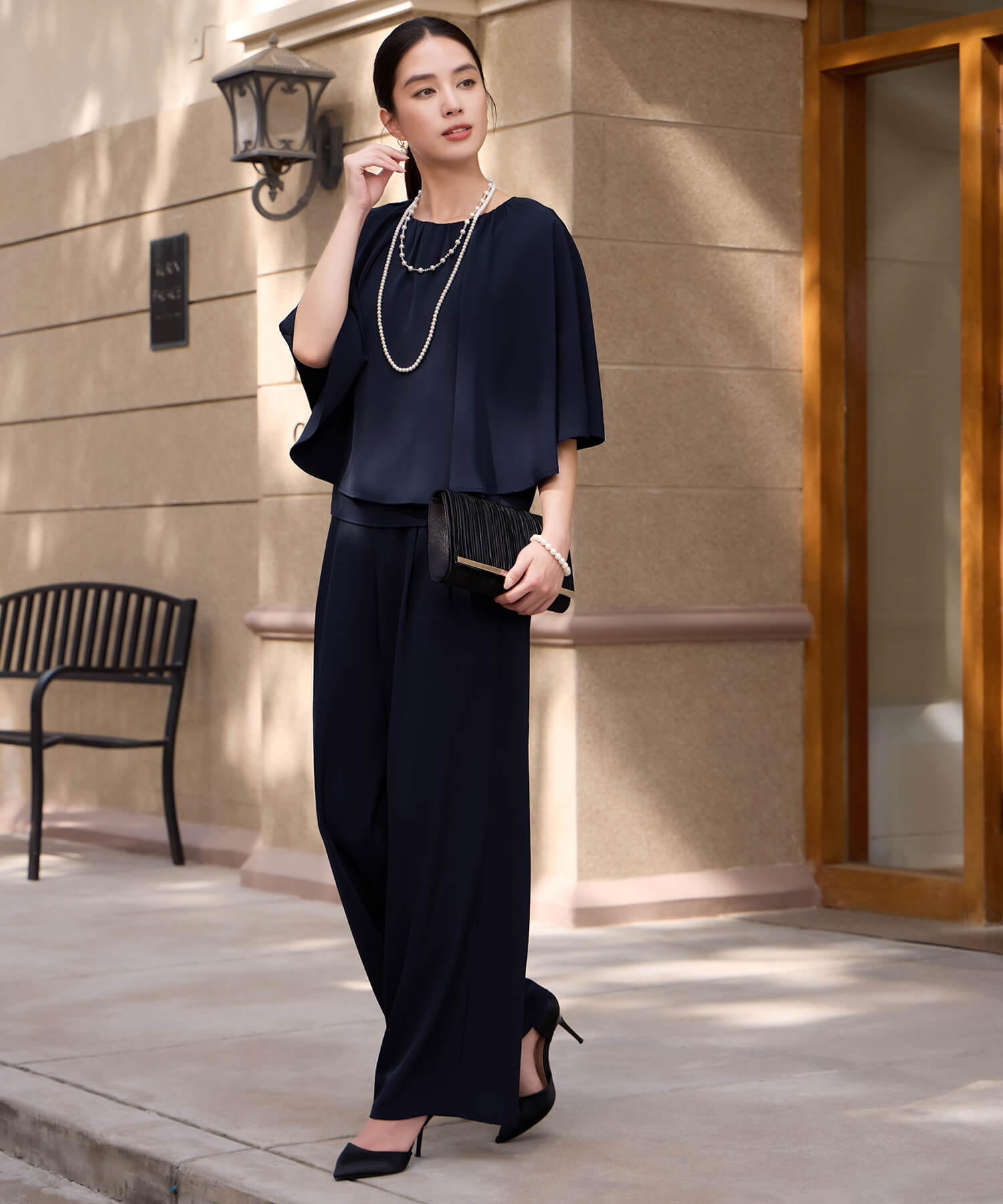 楽ちん×きれい見えの上下セットcy88631-103-16