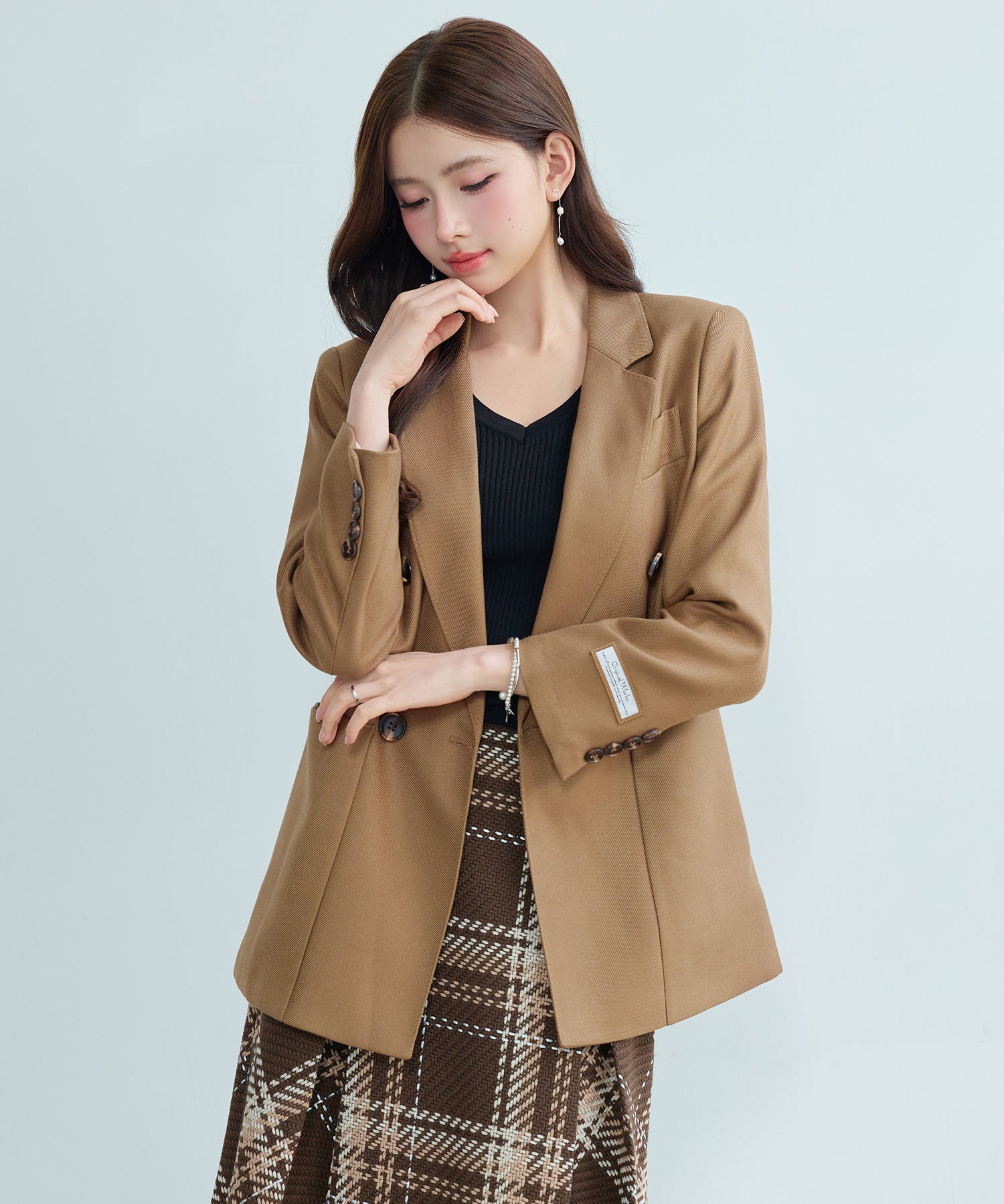 スーツ レディース ジャケット カジュアルスーツds0236 ブラウン