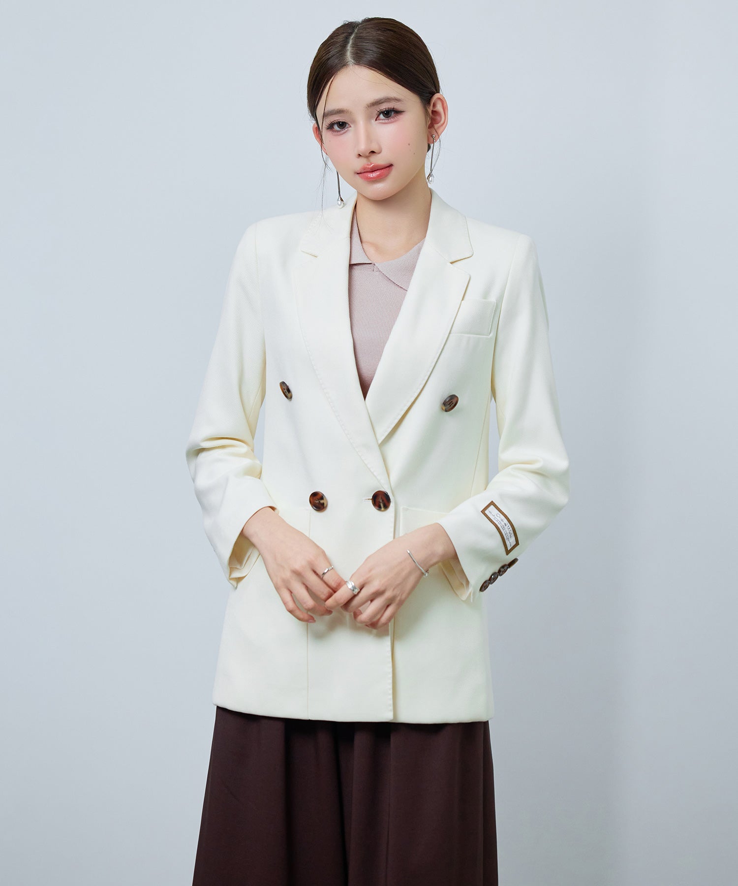 スーツ レディース ジャケット カジュアルスーツds0236 アイボリー