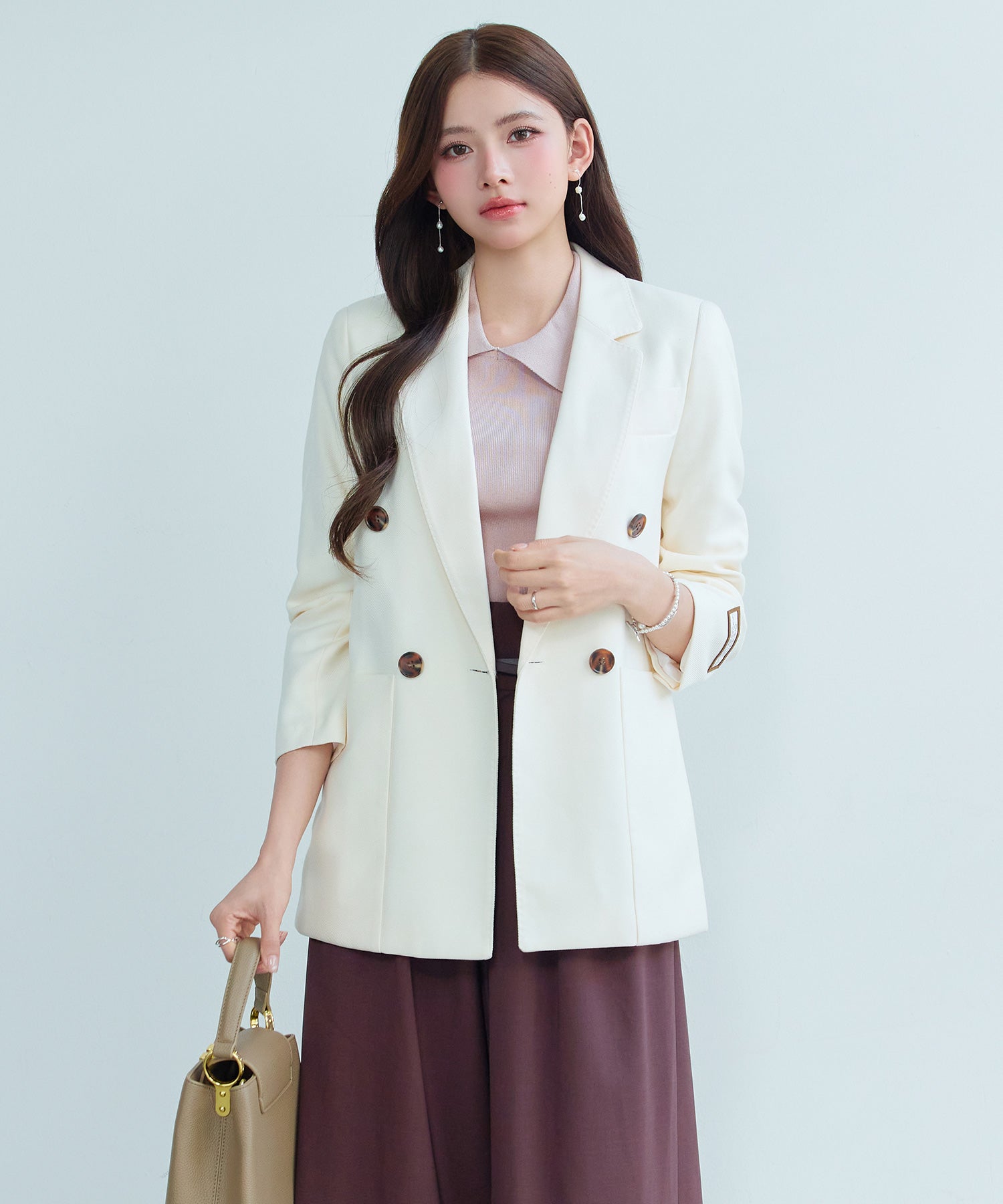 スーツ レディース ジャケット カジュアルスーツds0236 アイボリー