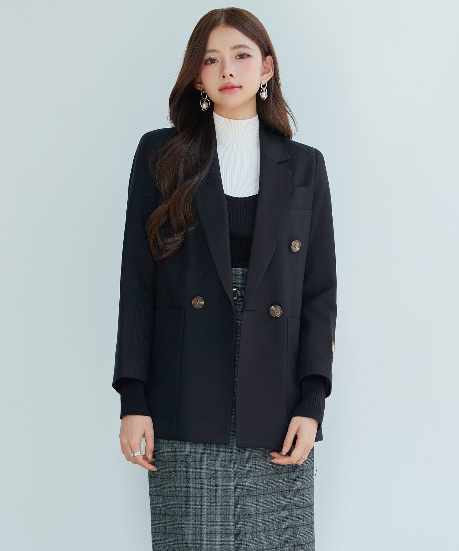 スーツ レディース ジャケット カジュアルスーツds0236 ブラック