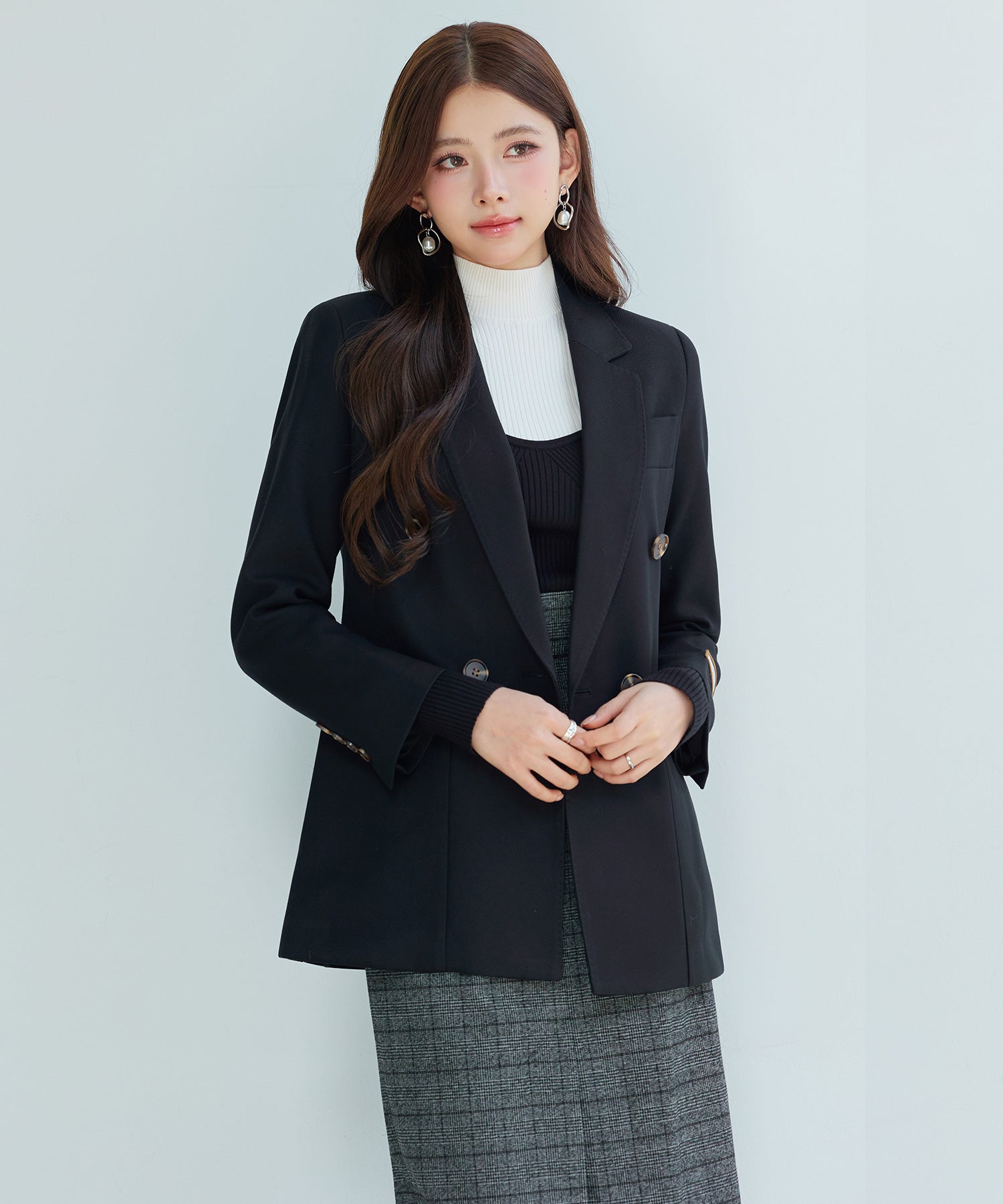 スーツ レディース ジャケット カジュアルスーツds0236 ブラック