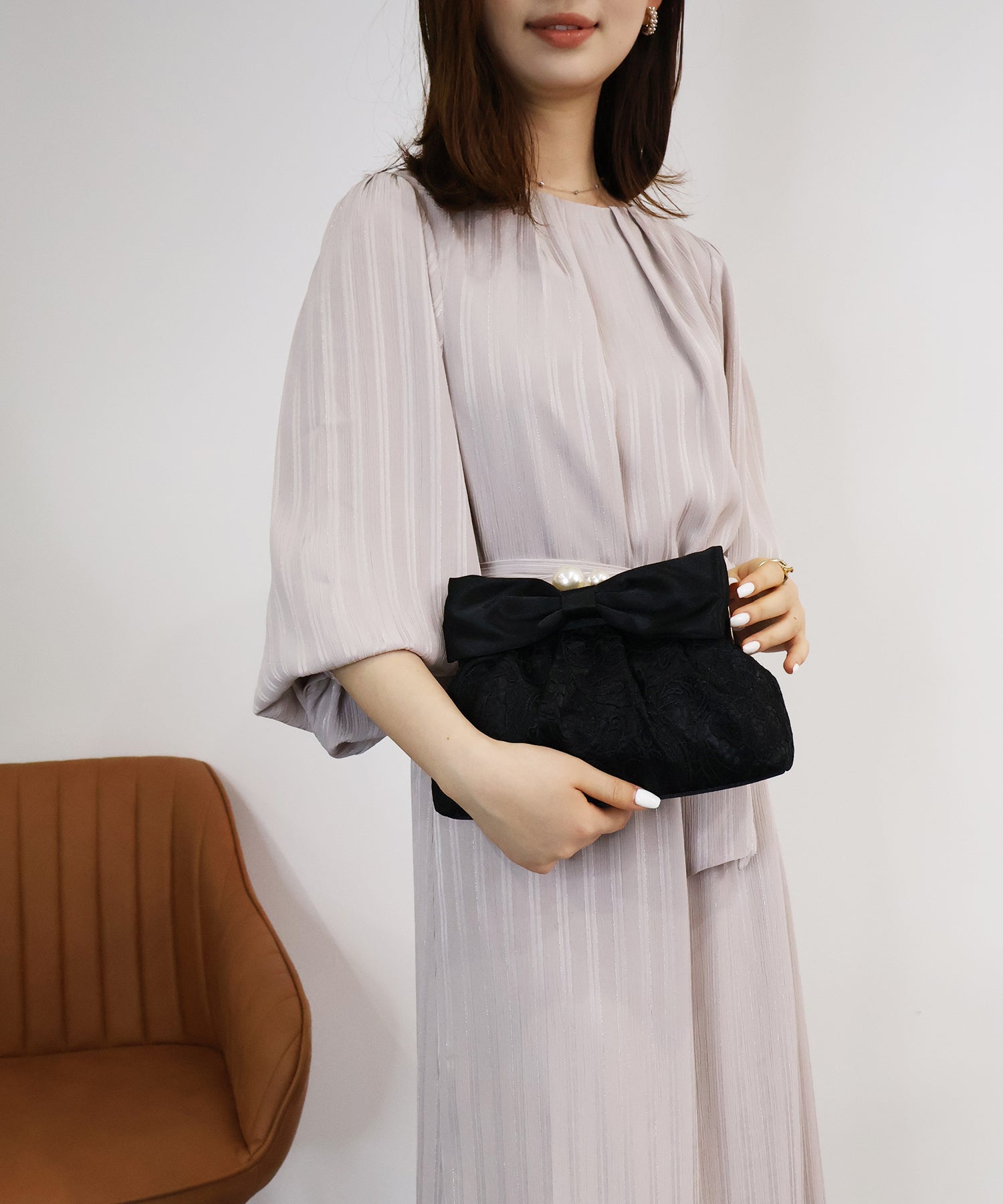 ドレスプラス DRESS+ パーティーバッグ サテンバッグ 結婚式