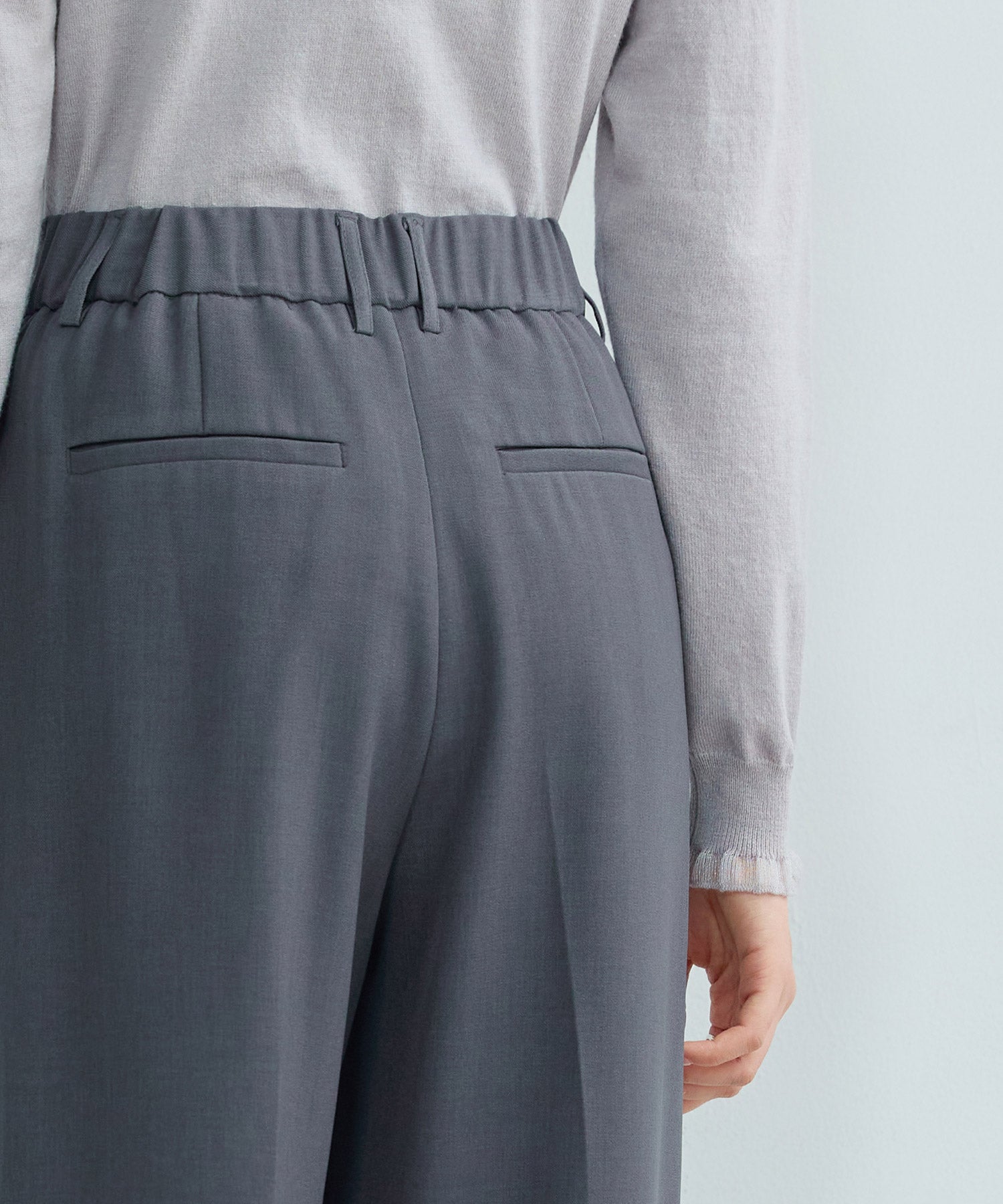 パンツ ボトムス スラックス レディースdsk24002 チャコール