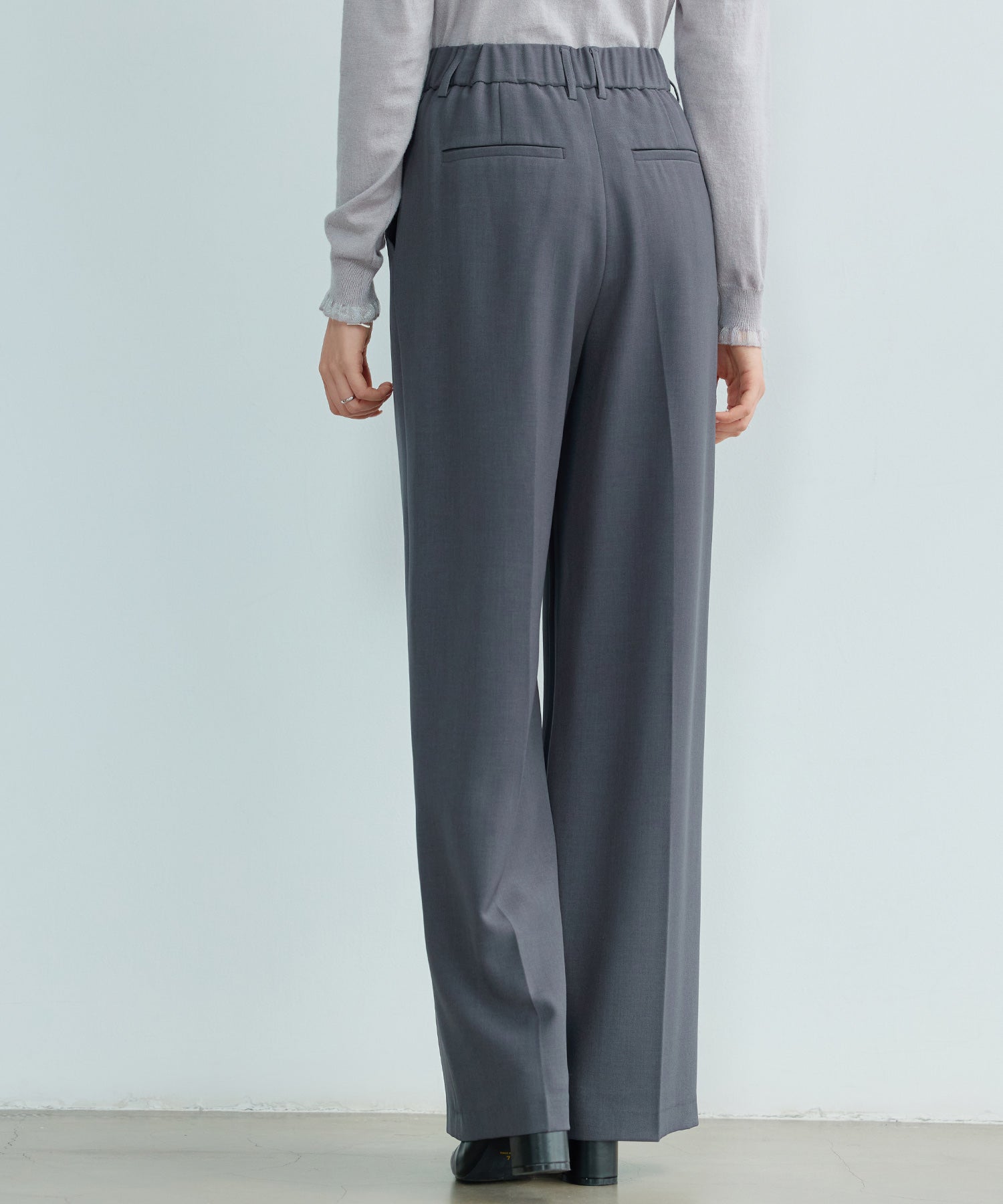 パンツ ボトムス スラックス レディースdsk24002 チャコール