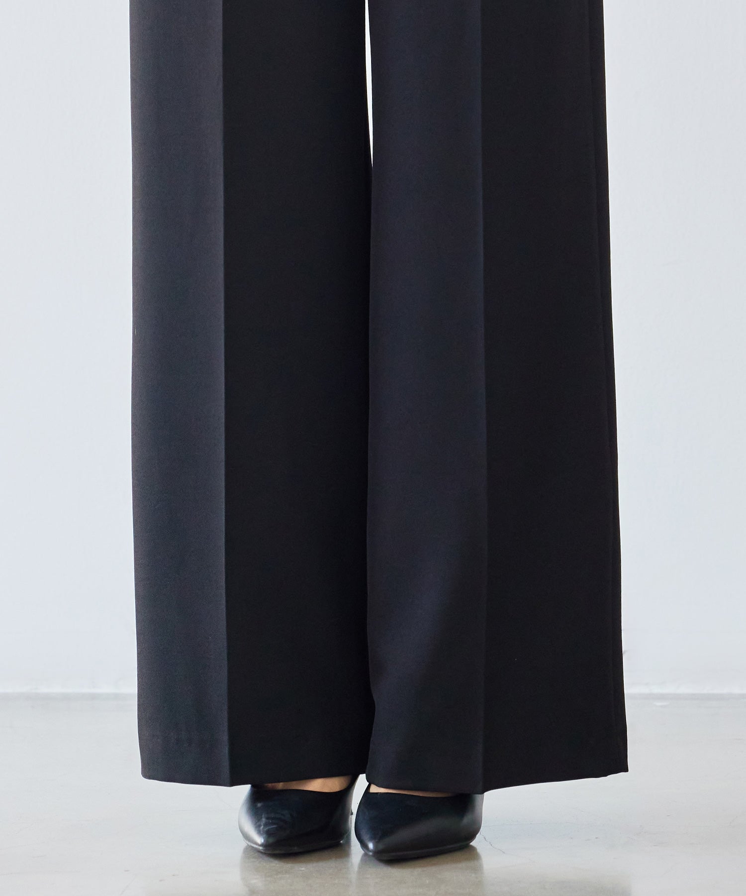 パンツ ボトムス スラックス レディースdsk24002 ブラック