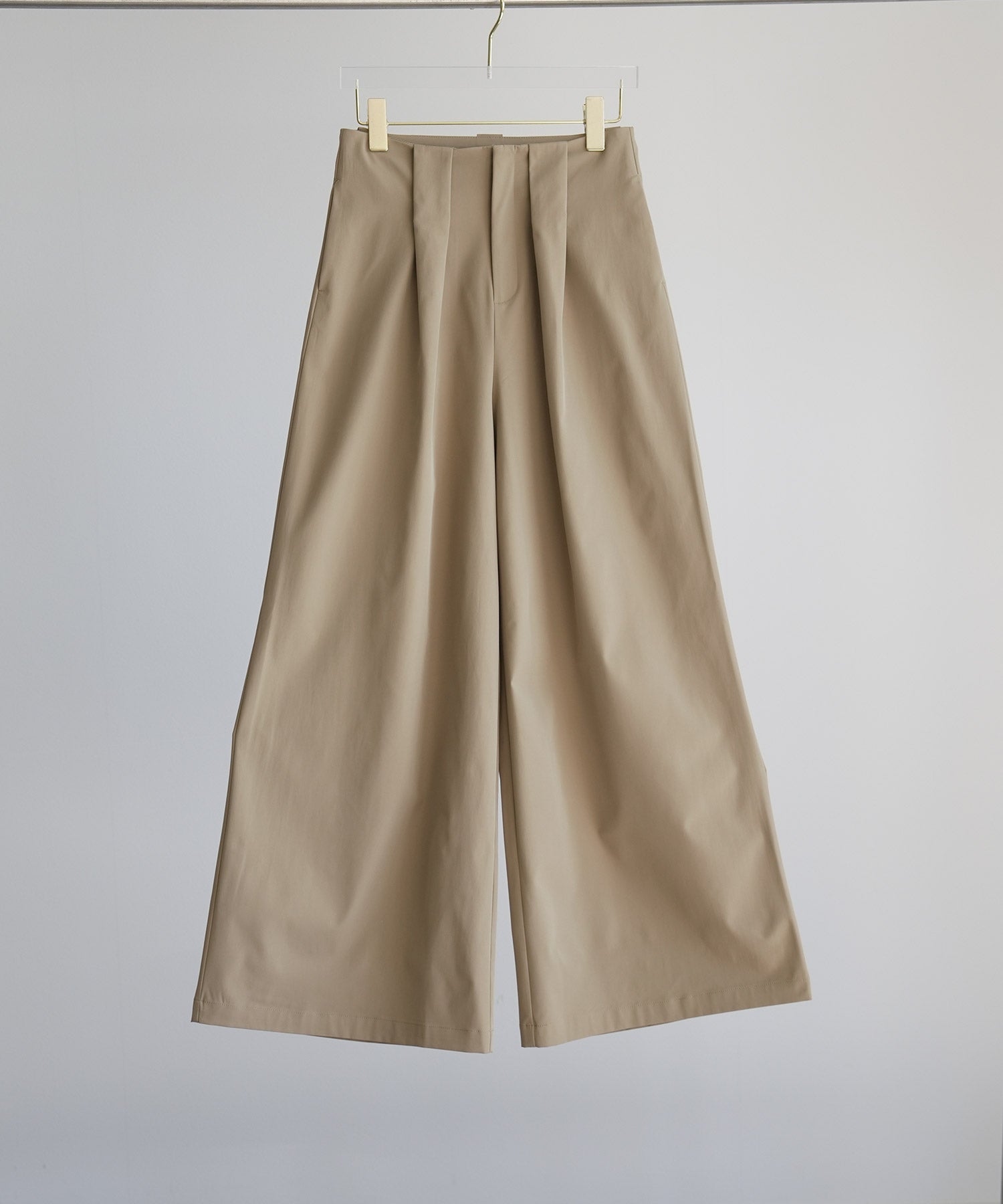 ワイドパンツ ハイウエスト ボトムス dsrb2897 ベージュ