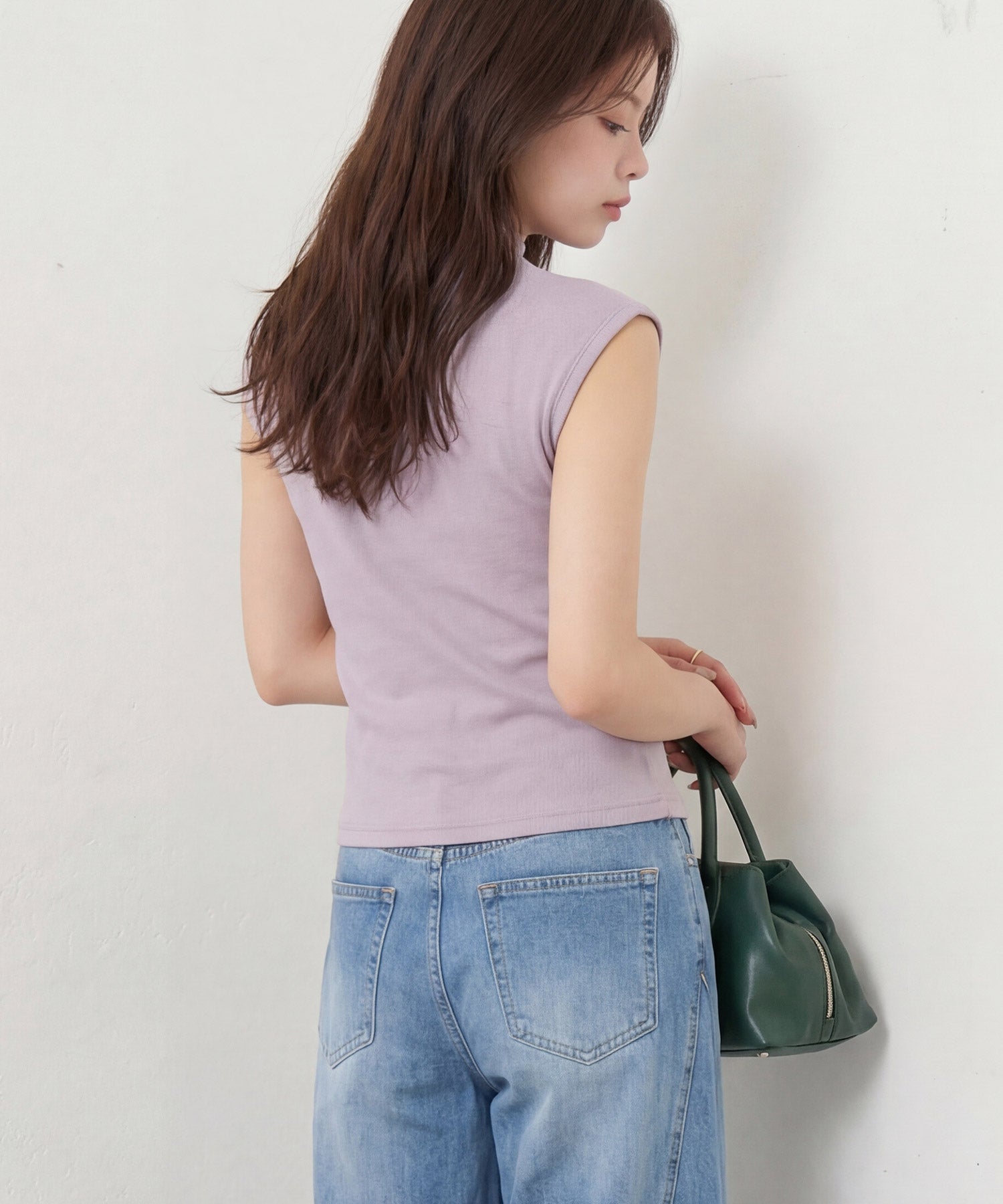 リブカットソー リブ編みT レディースdsrb3000 パープル