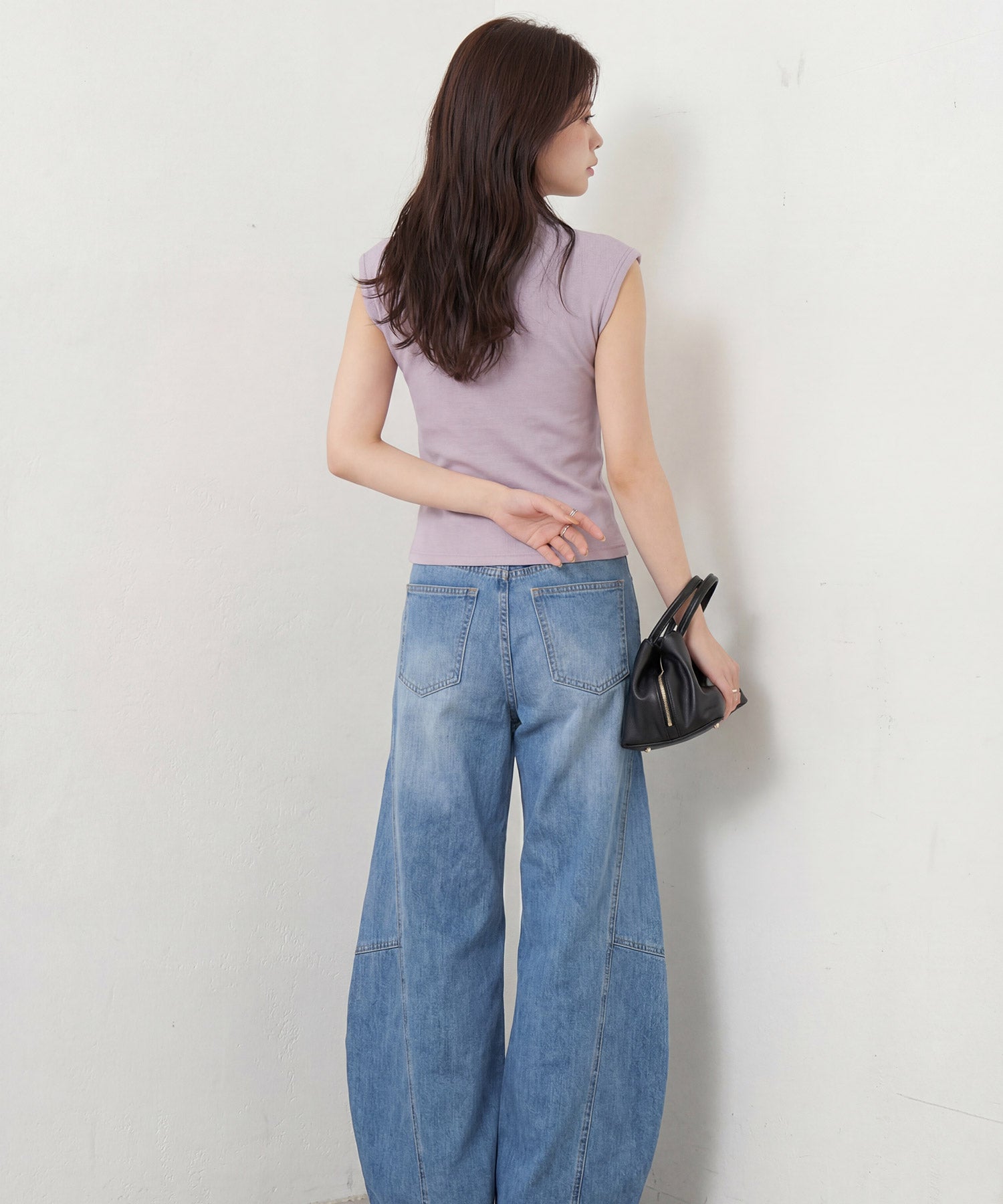 リブカットソー リブ編みT レディースdsrb3000 パープル