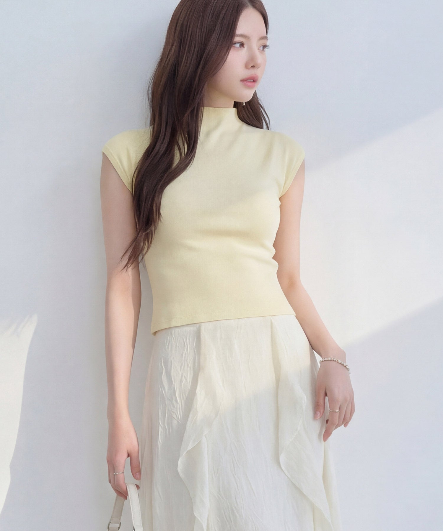 リブカットソー リブ編みT レディースdsrb3000 イエロー