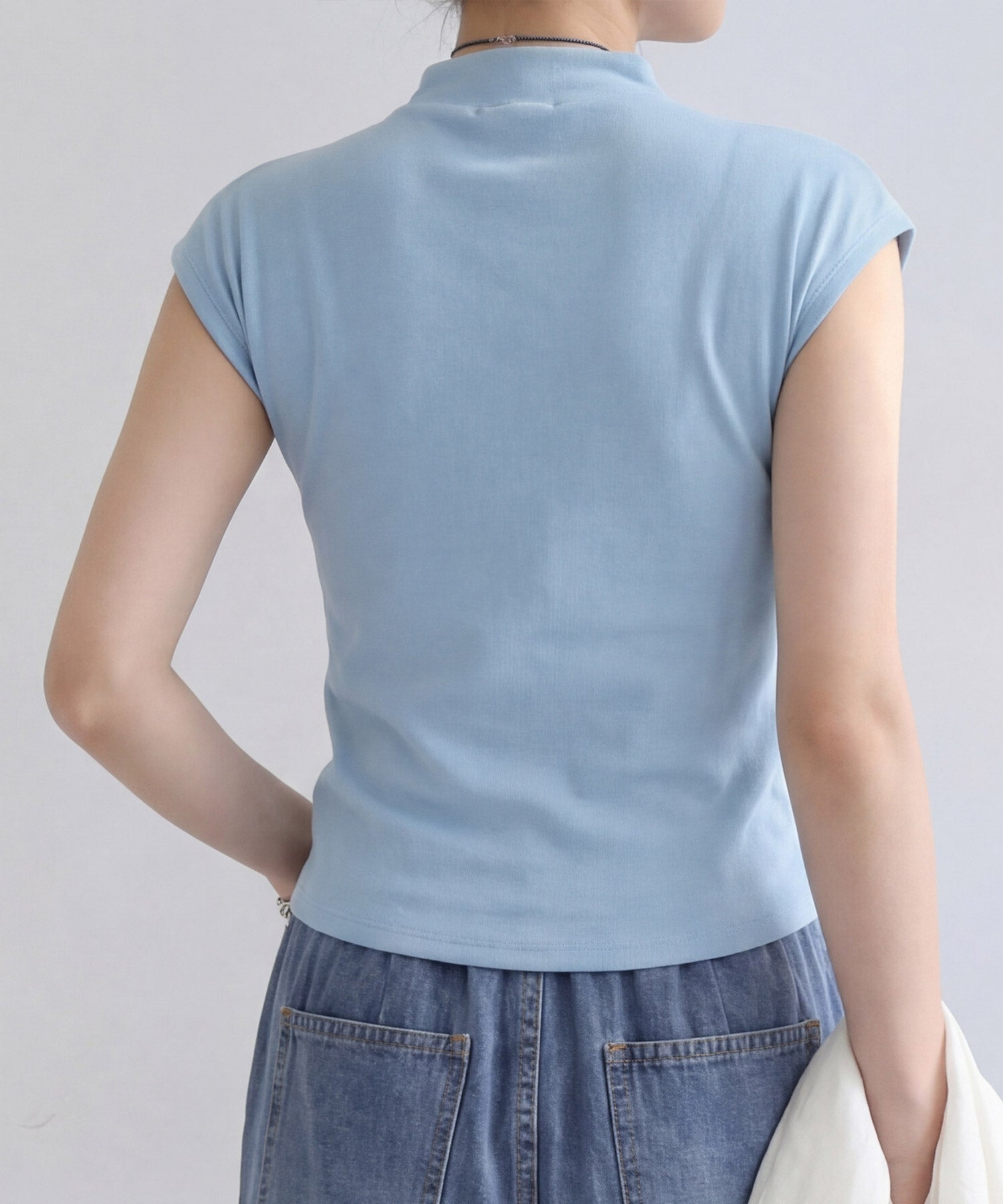 リブカットソー リブ編みT レディースdsrb3000 ブルー