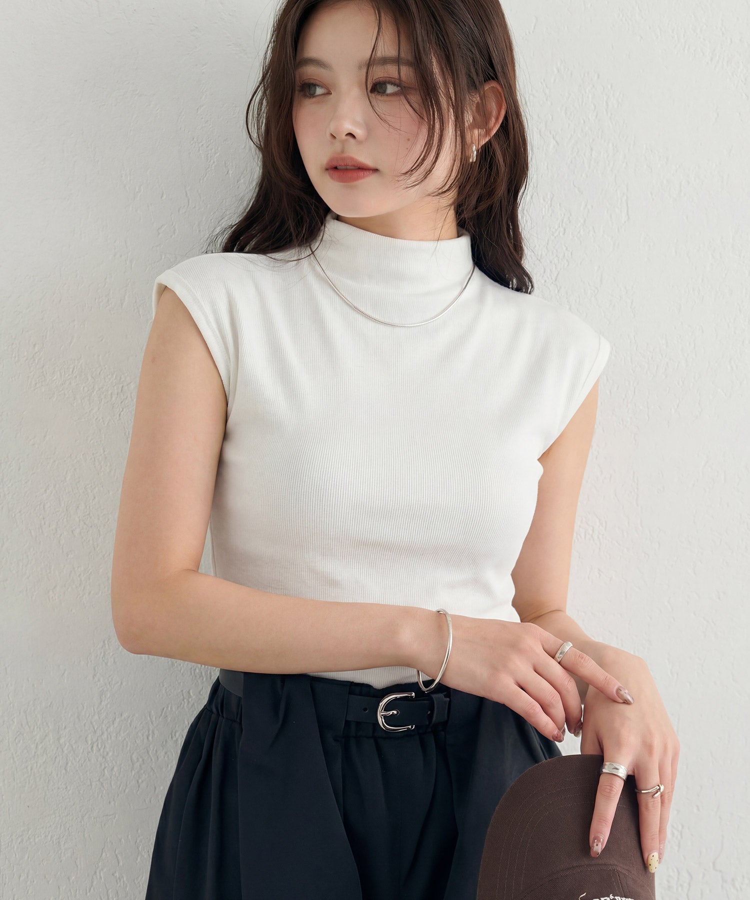 リブカットソー リブ編みT レディースdsrb3000 アイボリー