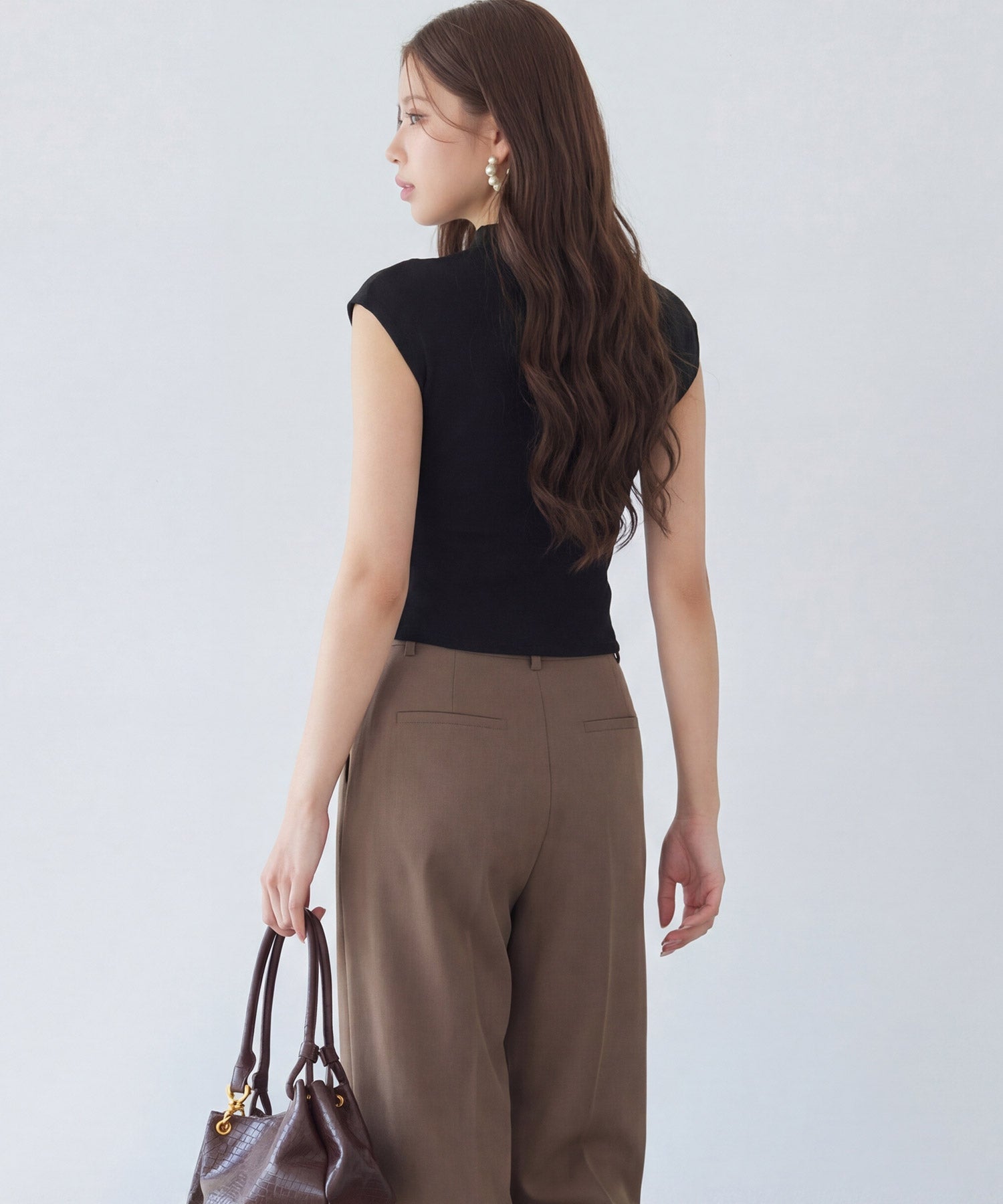 リブカットソー リブ編みT レディースdsrb3000 ブラック