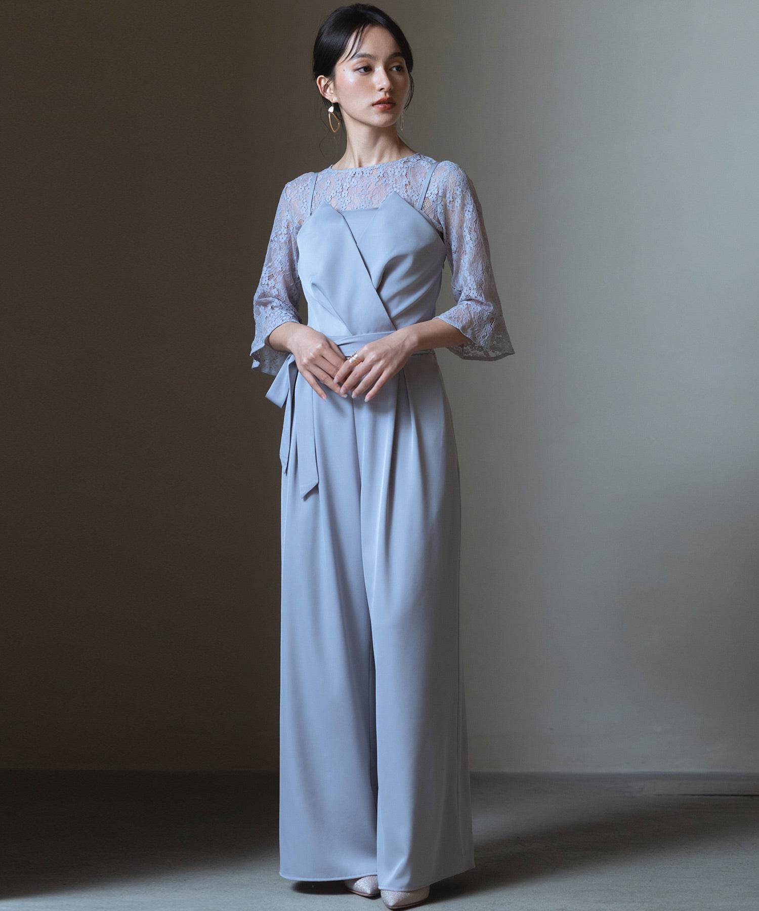 パーティードレス ジャンプスーツ 上下セット B3467 DRESS STAR パーティードレス ジャンプスーツ セットアップ