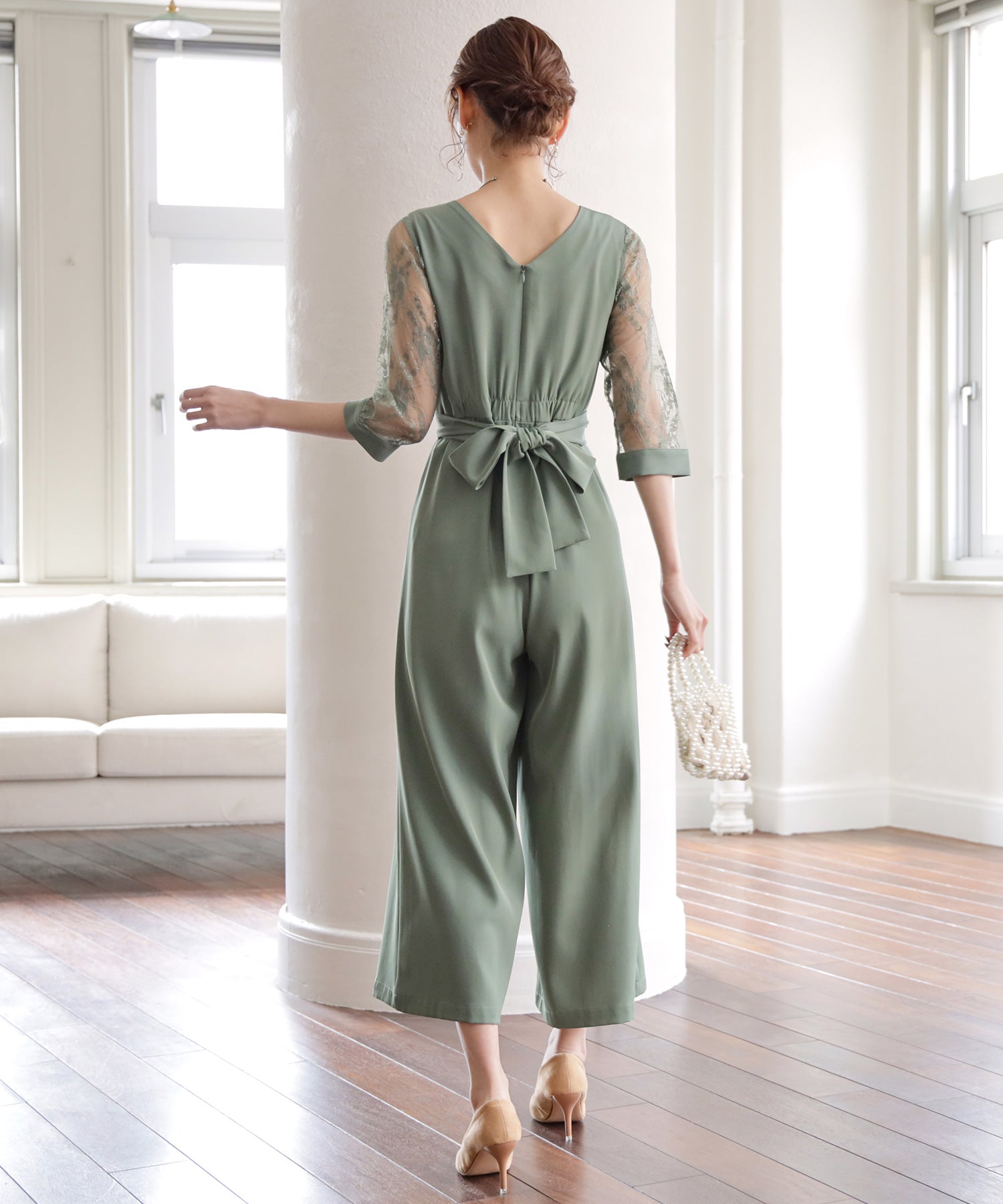 スーツ・フォーマル・ドレス Lily&Co.s ドレスプラス DRESS+ パーティー 結婚式 ジャンプスーツ パンツ
