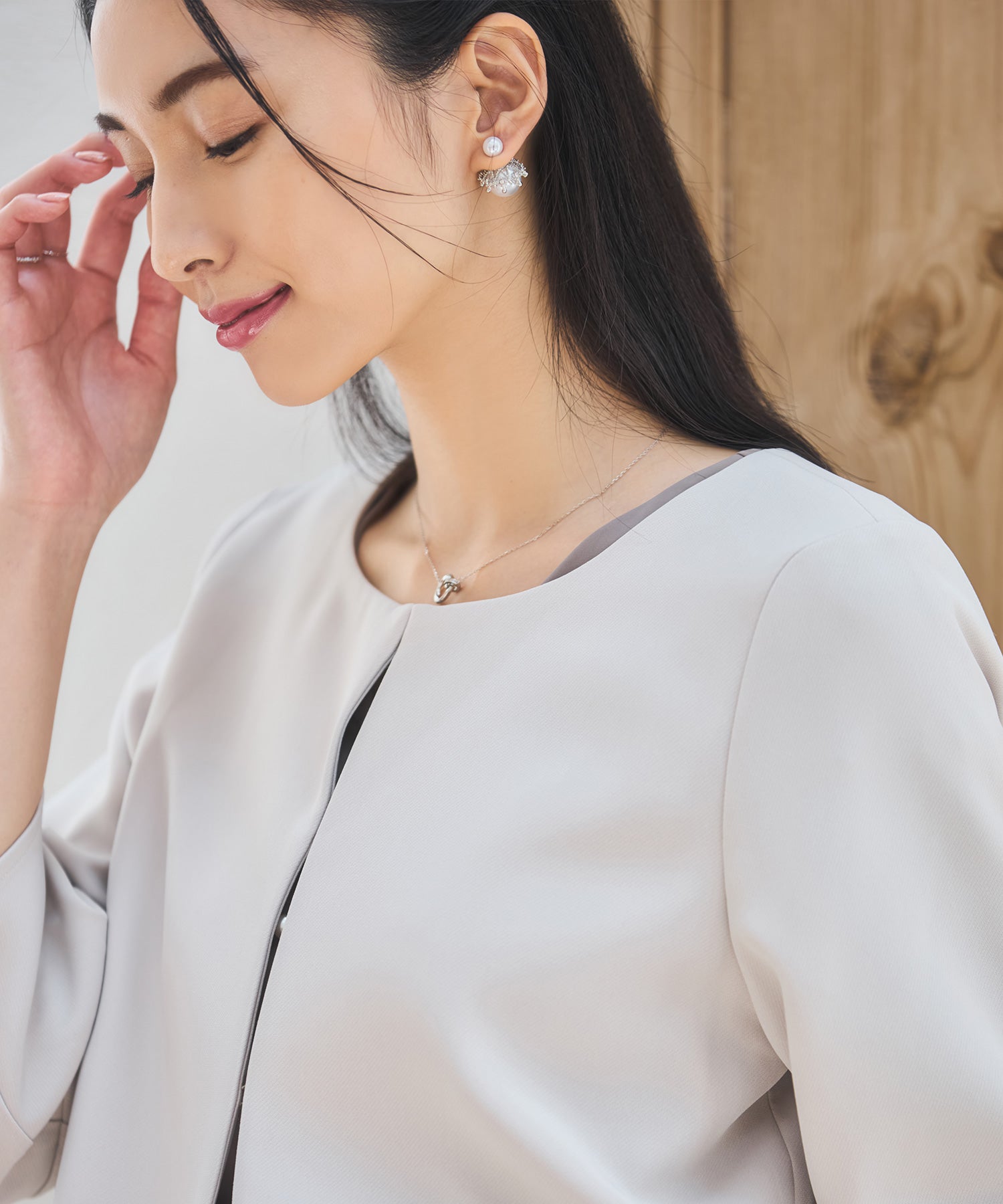 セットアップ レディーススーツ ジャケットdsz0124 アッシュ