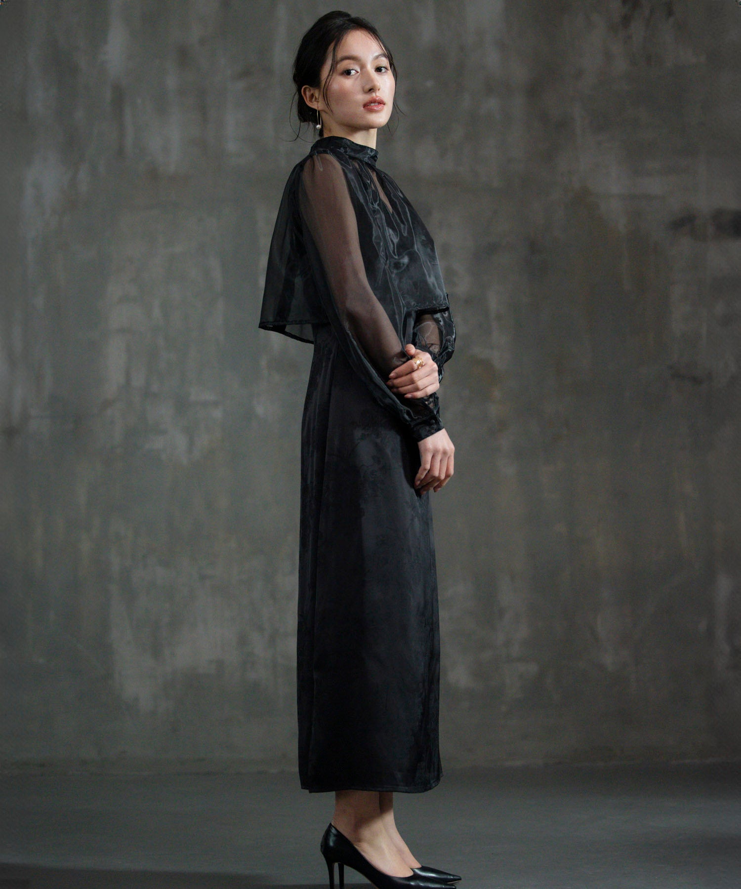 ドレス セット 2way 結婚式 シアーブラウスdsz0131-102-8