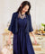 7分丈薄手シフォンパーティボレロcy88111-s-navy