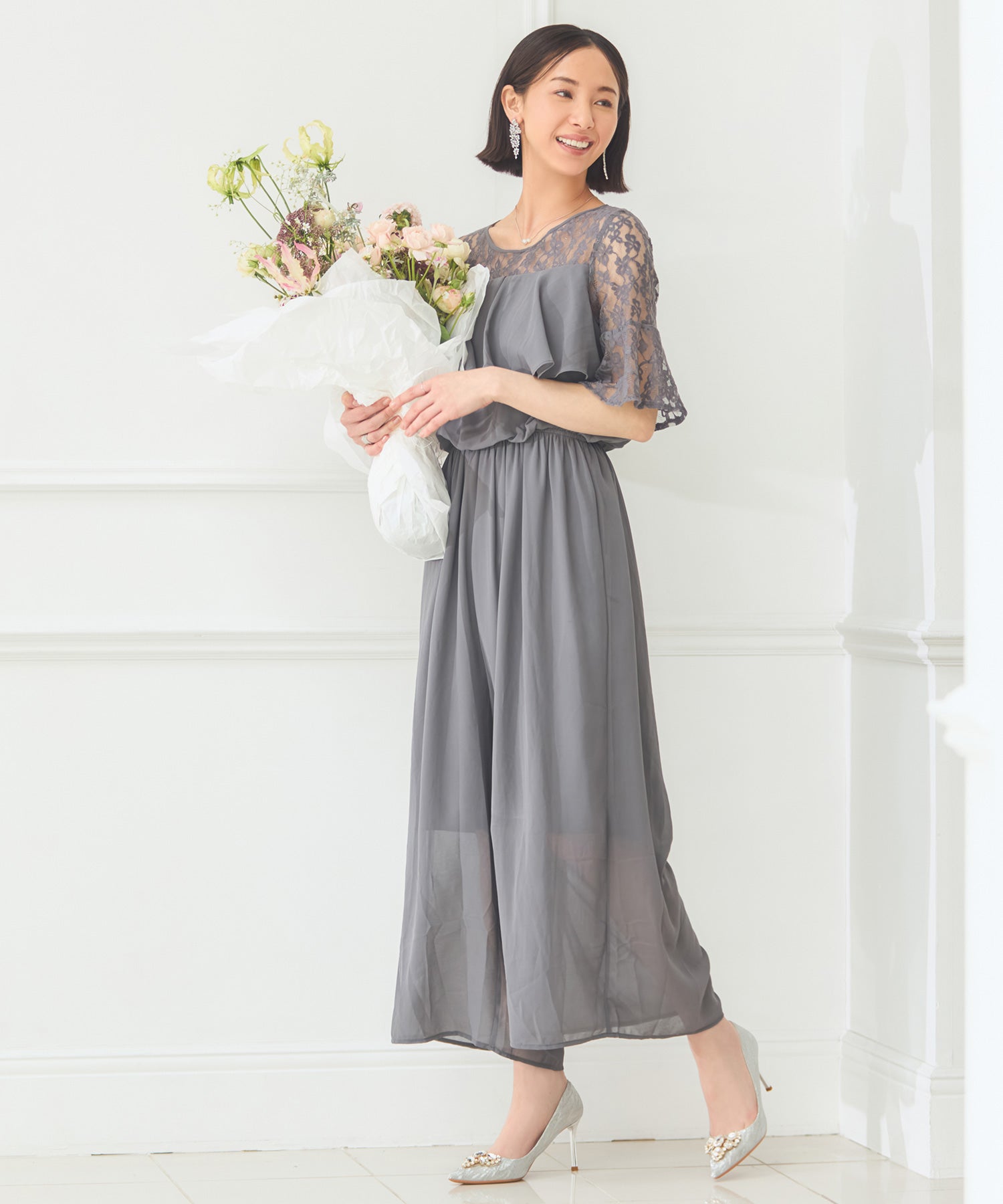 パーティー 結婚式 パンツドレス オールインワンdsh0108-104-365