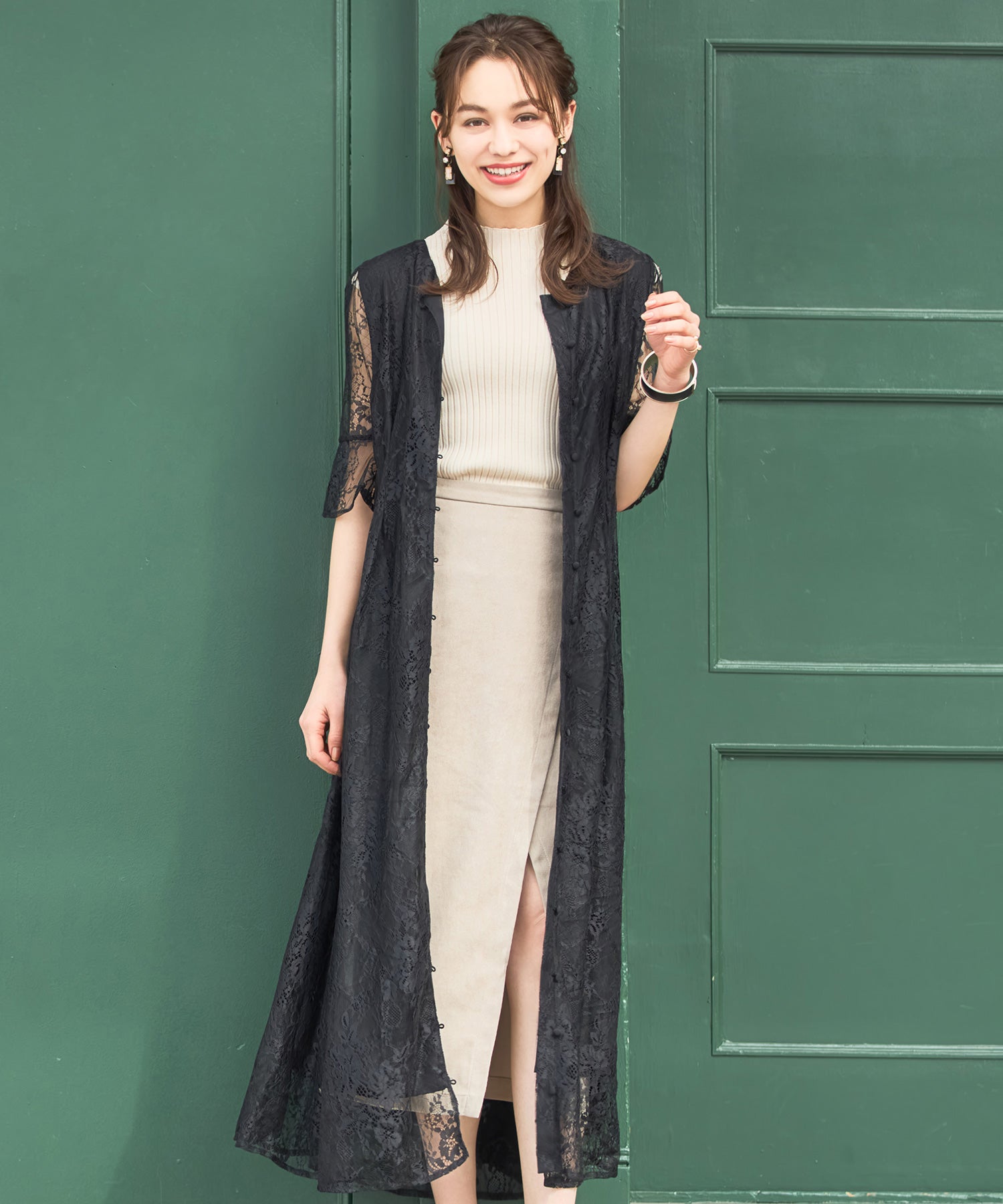 ドレス ワンピース ロングガウン レース 結婚式 パーティードレスdsz0051-105-8