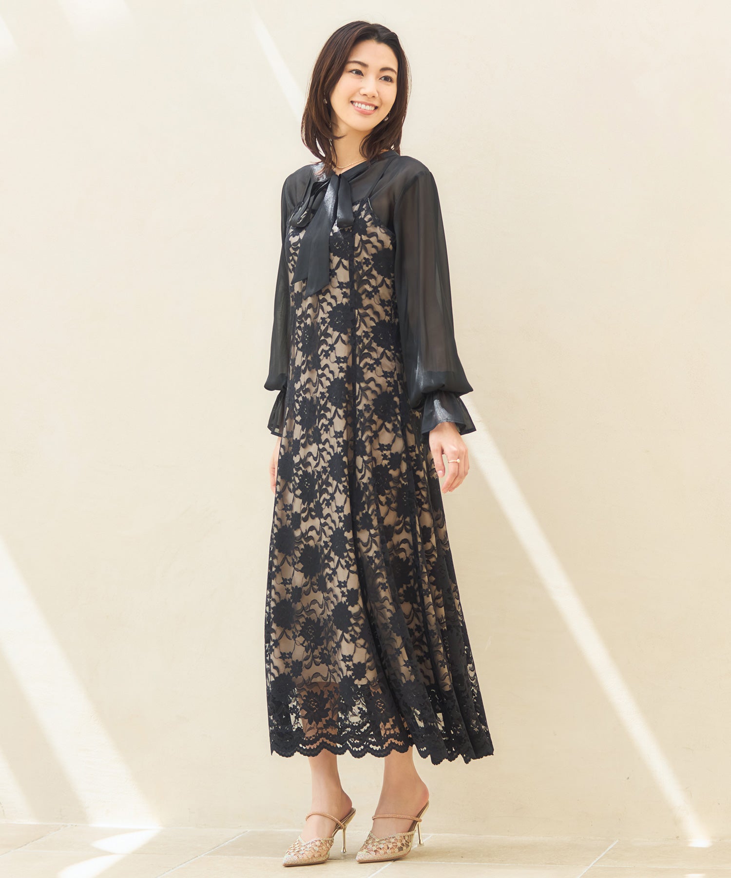 ブラウス ノースリーブワンピース 結婚式dsz0104