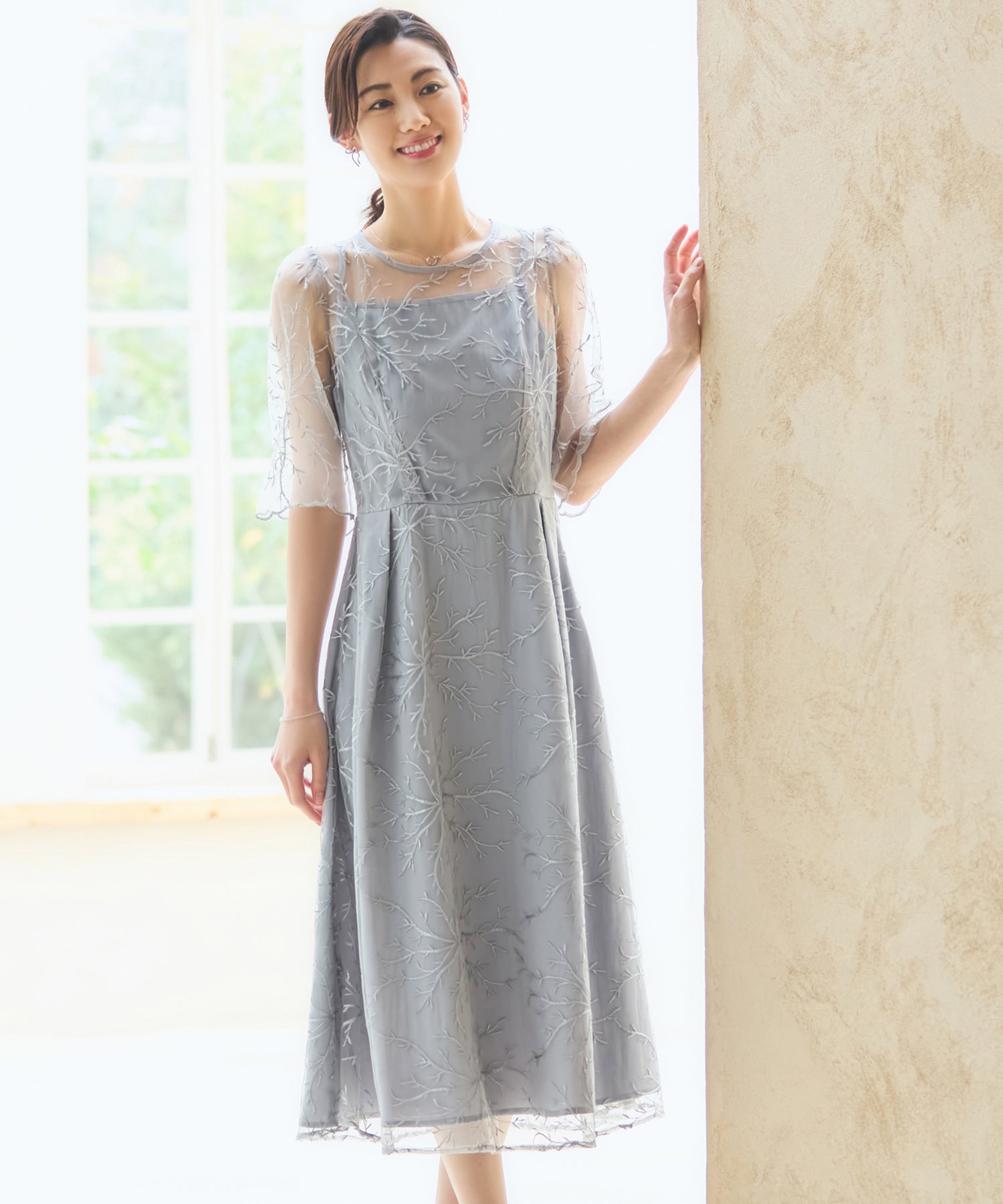パーティードレス ワンピース 総レース 結婚式dsz0111-105-18