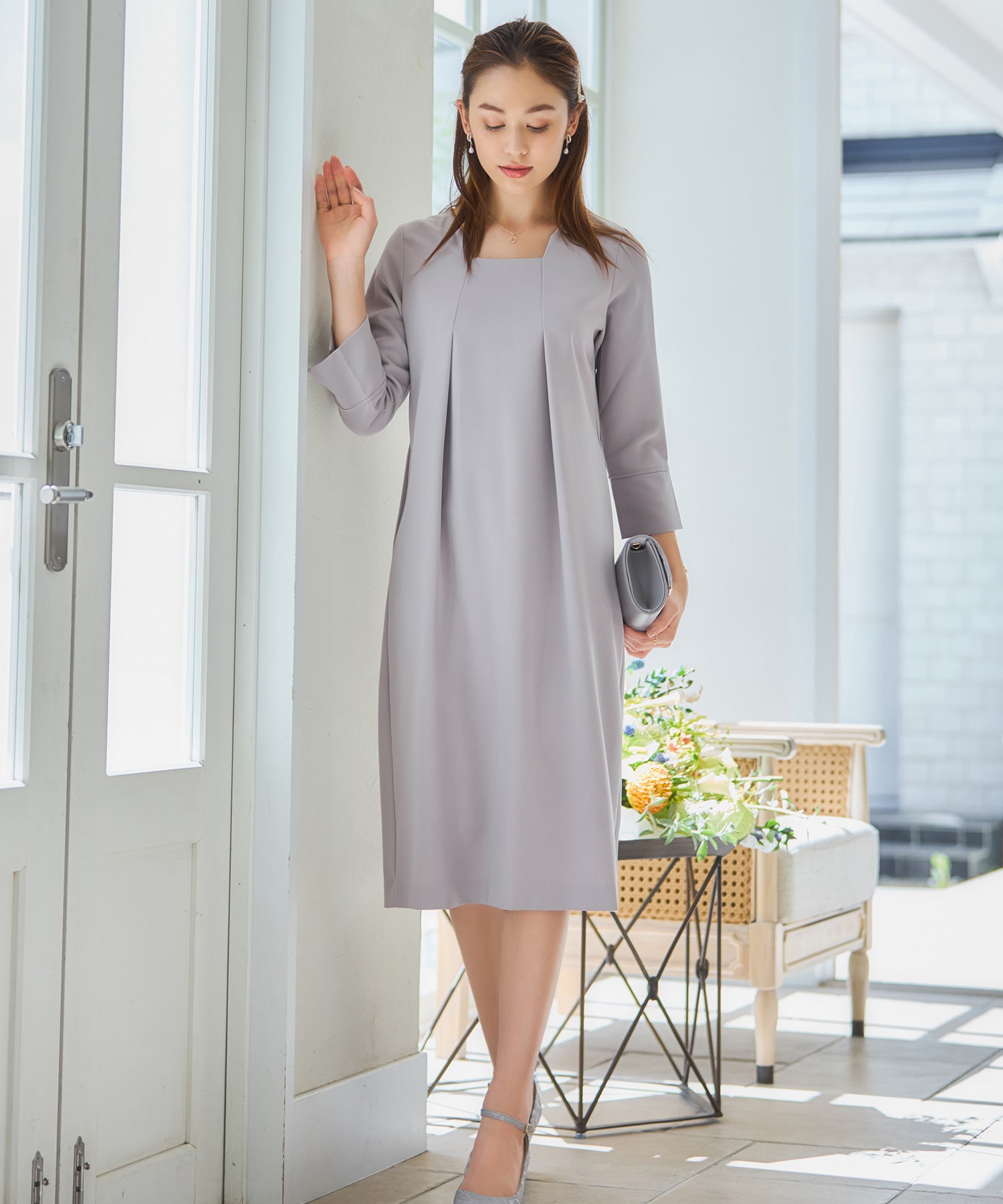 ワンピース フォーマルワンピース 結婚式 オケージョン　dsz0119